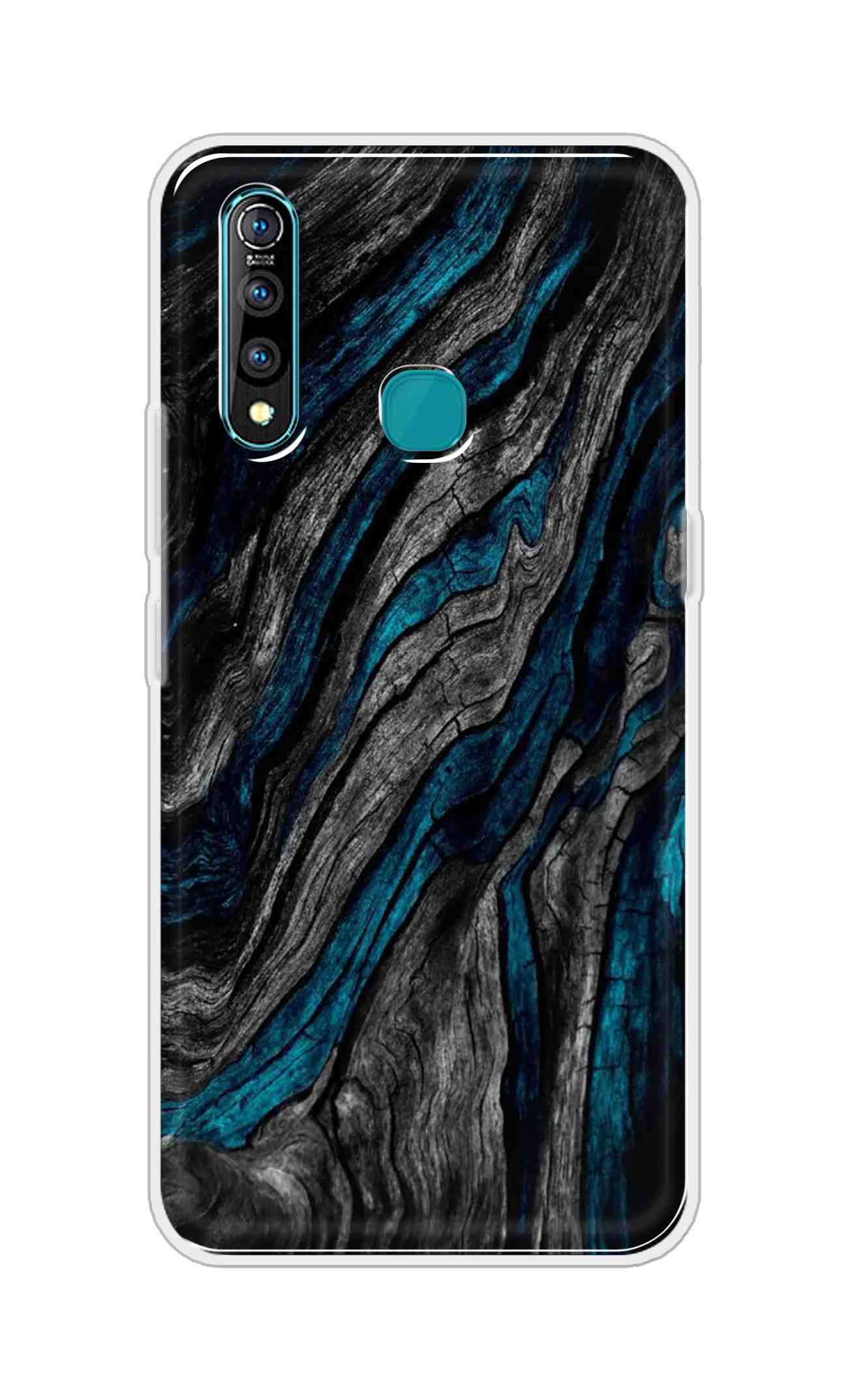Coberta Back Cover For Vivo Z1 Pro Back Cover Stylish Case - Grey and Blue Mountain Design D16028