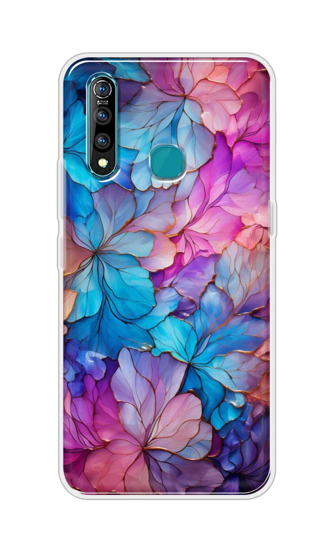 Coberta Back Cover For Vivo Z1 Pro Back Cover Stylish Case - Multicolour Asthetic Flowers Design D16480