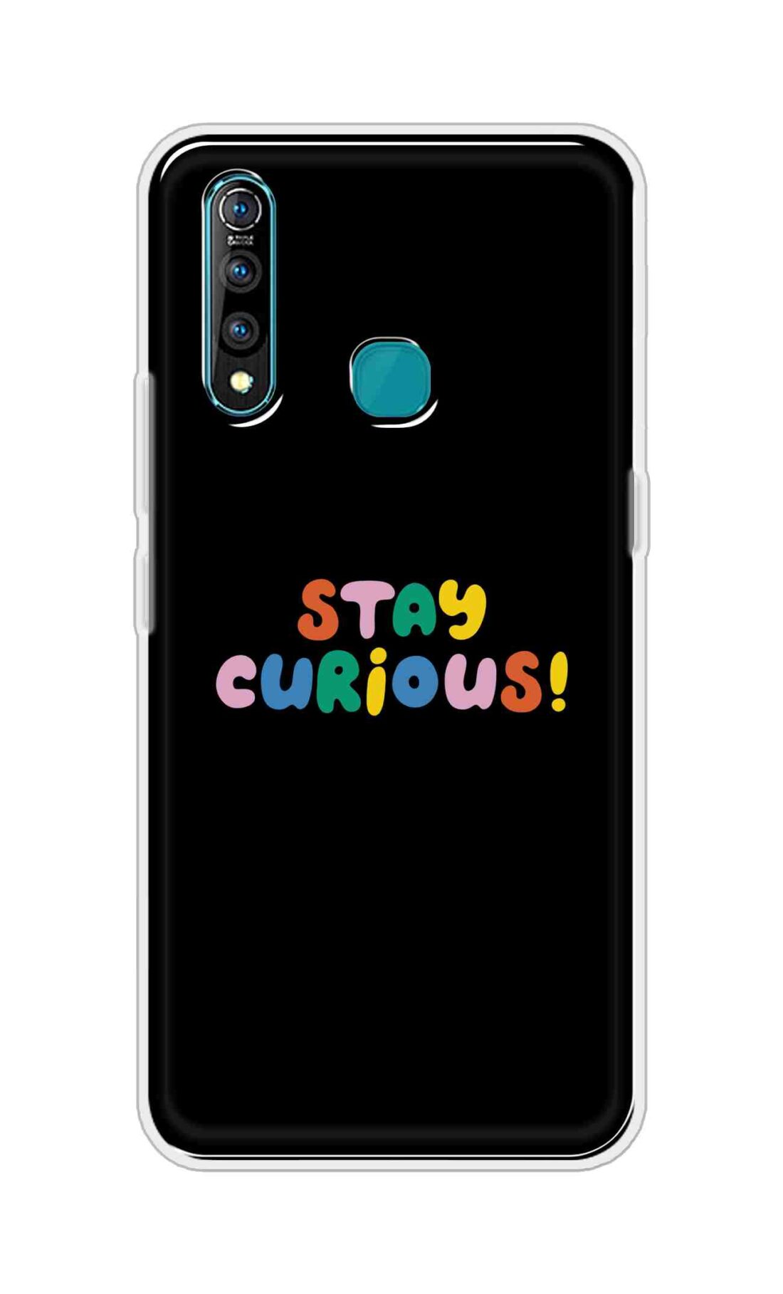 Coberta Back Cover For Vivo Z1 Pro Back Cover Stylish Case - Stay Curious in Black Design D16515