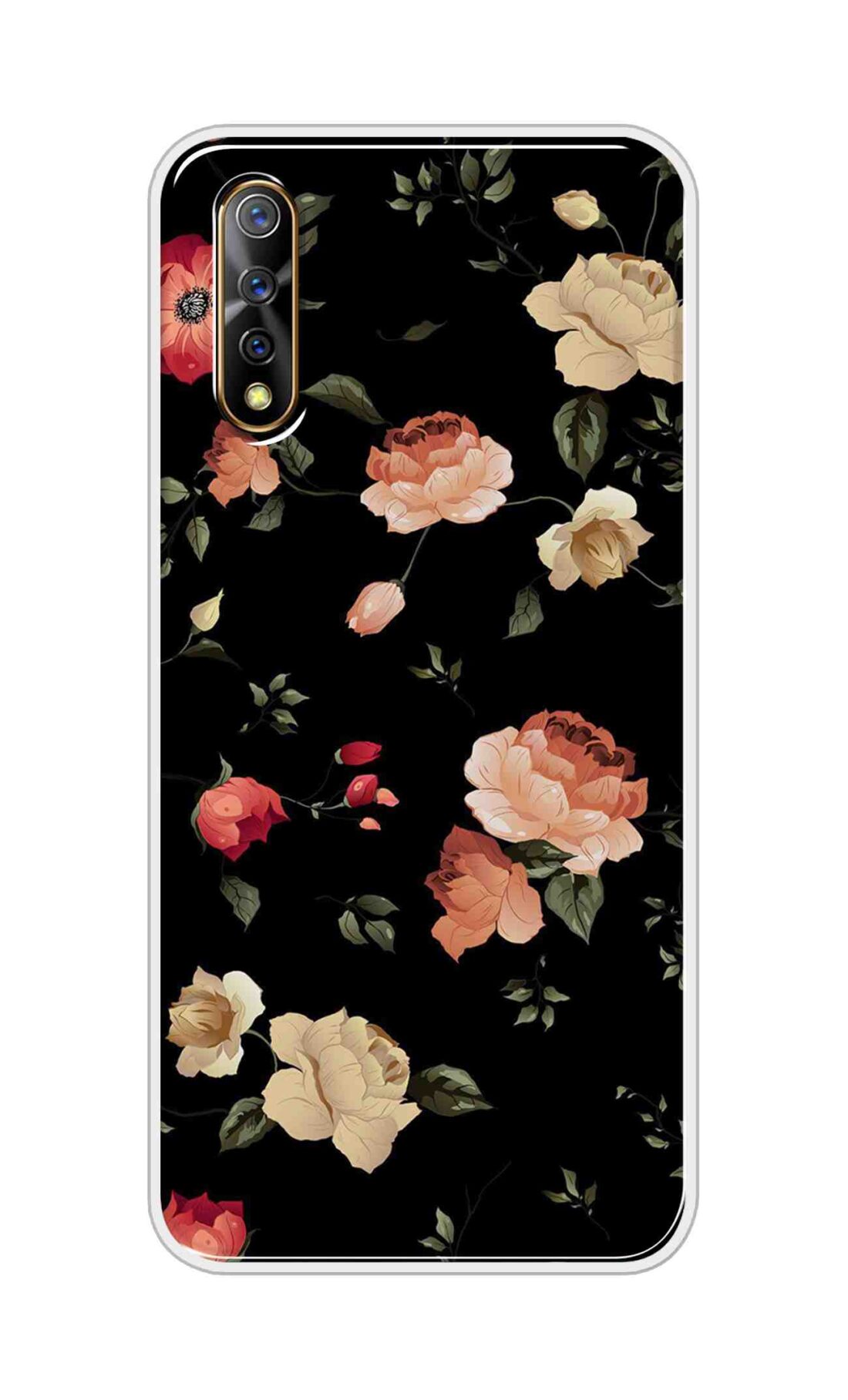 Coberta Back Cover For Vivo Z1x Back Cover Stylish Case - Bright Flowers Design D11411