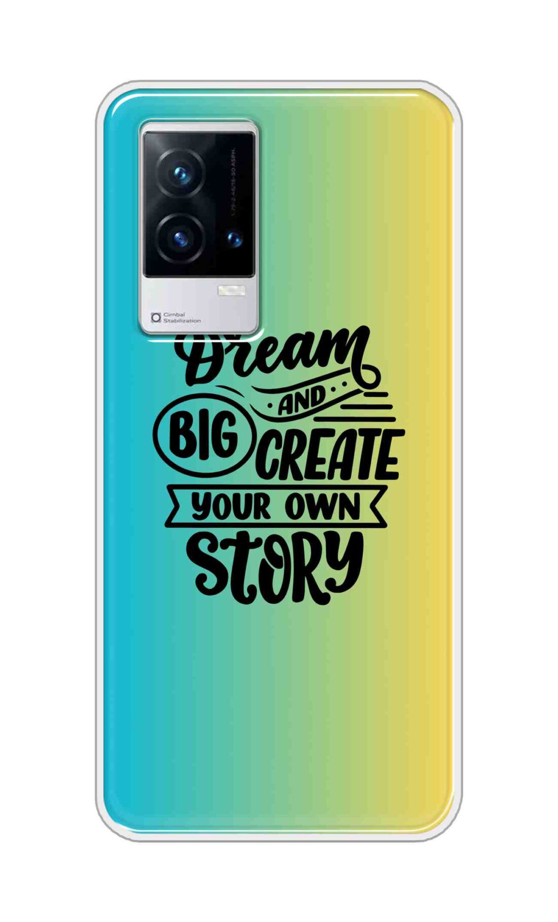 Coberta Back Cover For Vivo iQOO 9 5G Back Cover Stylish Case - Dream Big and Create Your Own Story Design D16506