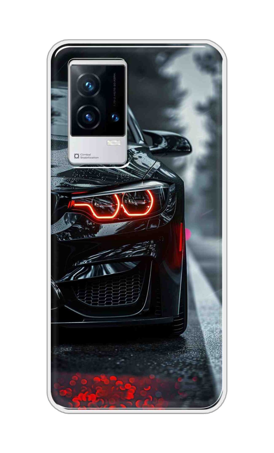 Coberta Back Cover For Vivo iQOO 9 5G Back Cover Stylish Case - Black Car Design D16542