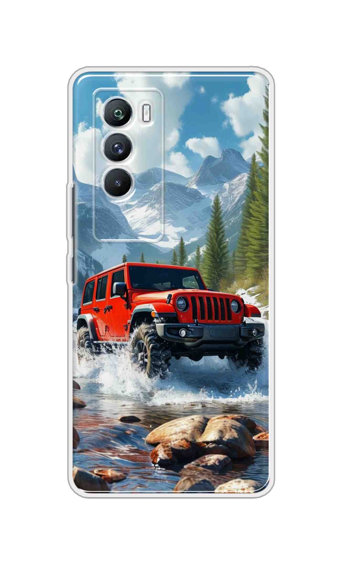 Coberta Back Cover For iQOO Neo 5 5G Back Cover Stylish Case - Red Car in Nature Design D16513