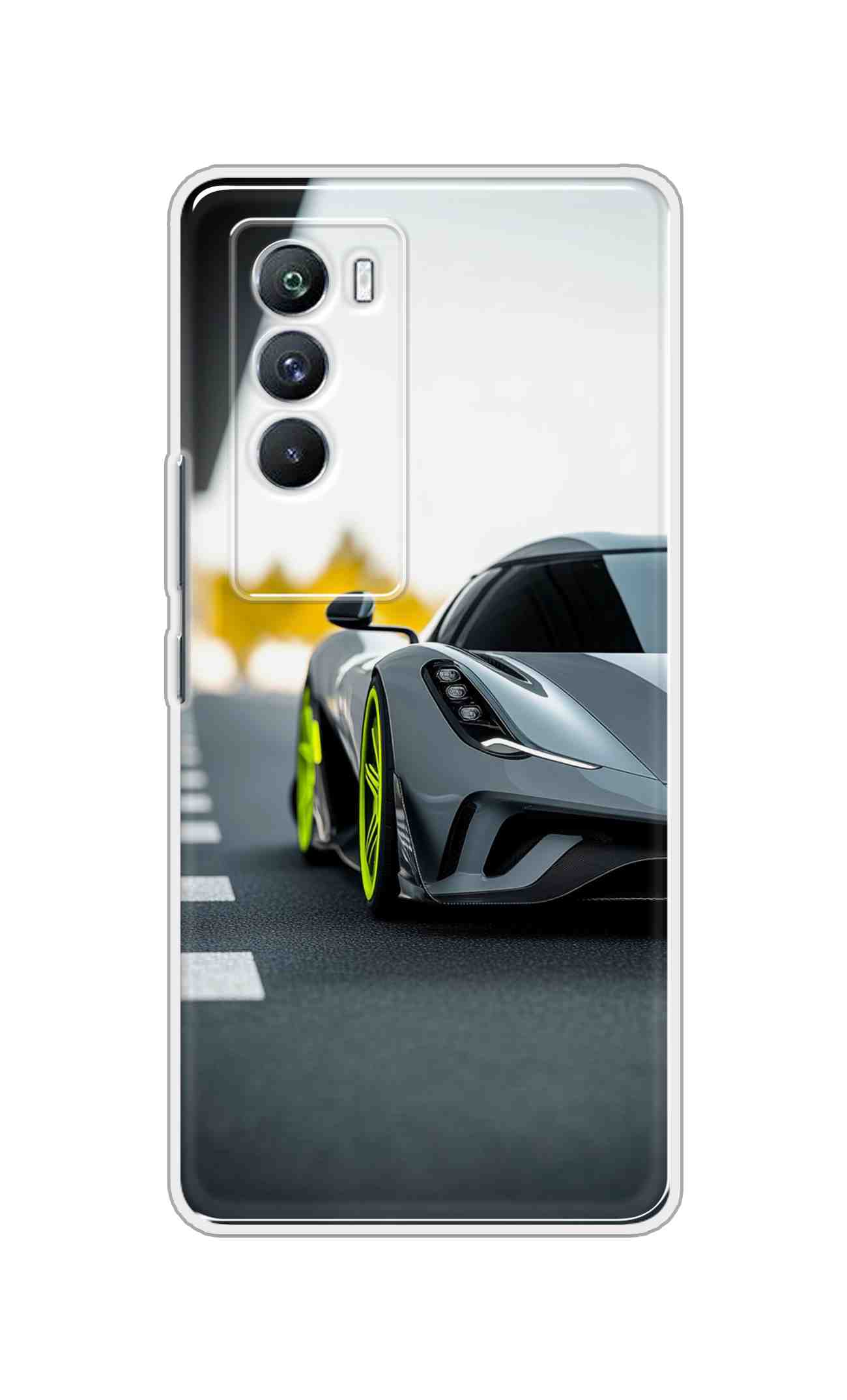Coberta Back Cover For iQOO Neo 5 5G Back Cover Stylish Case - Siliver Car Design D16614