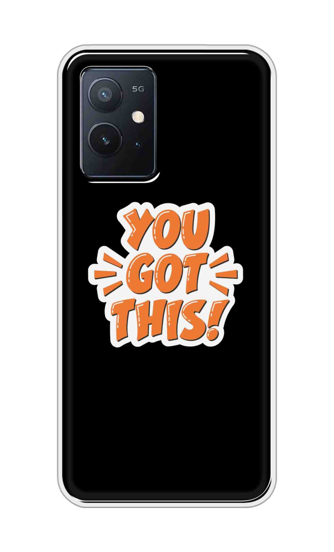 Coberta Back Cover For Vivo iQOO Z6 5G Back Cover Stylish Case - You Got This in Black Design D16649