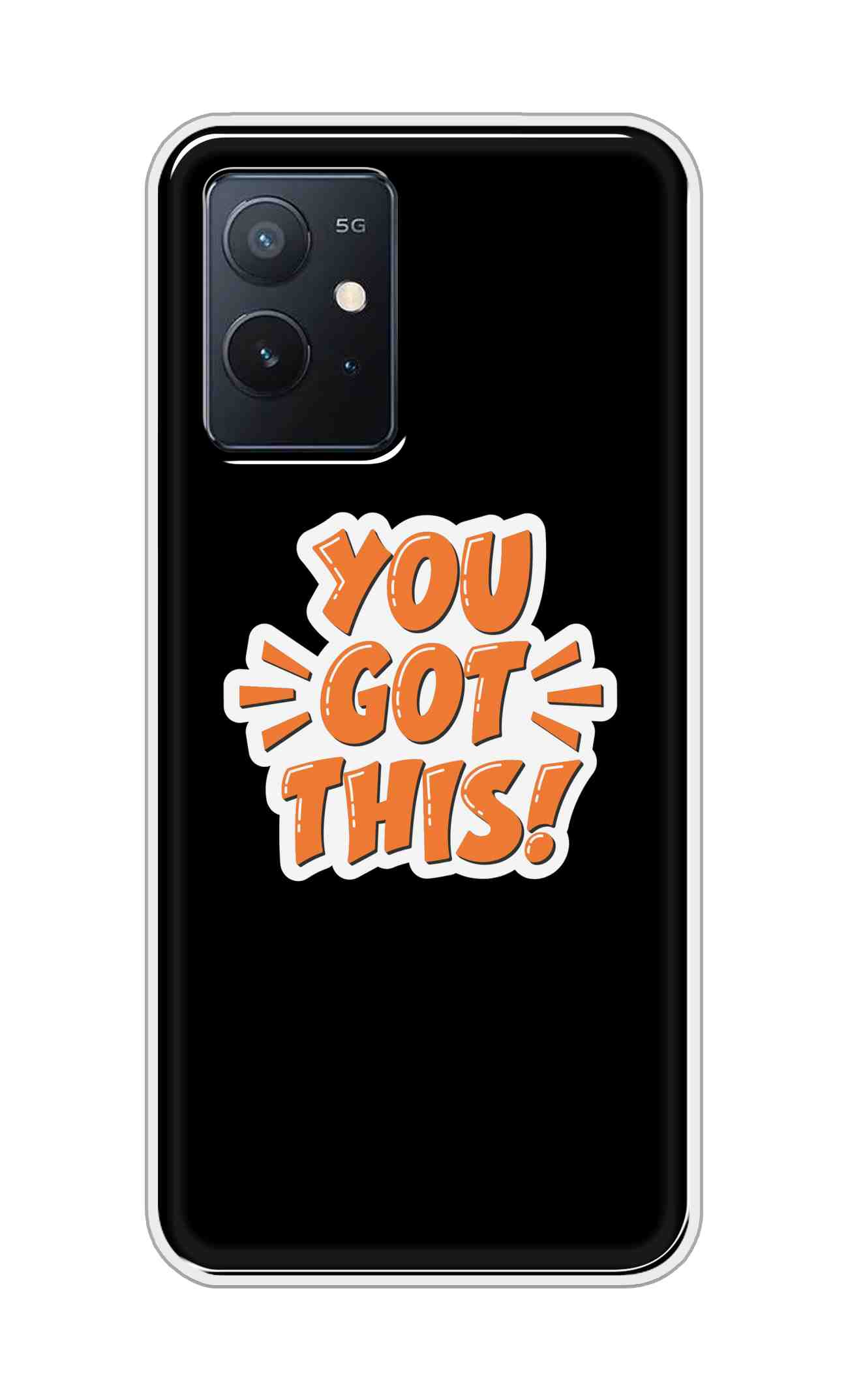 Coberta Back Cover For Vivo iQOO Z6 5G Back Cover Stylish Case - You Got This in Black Design D16649