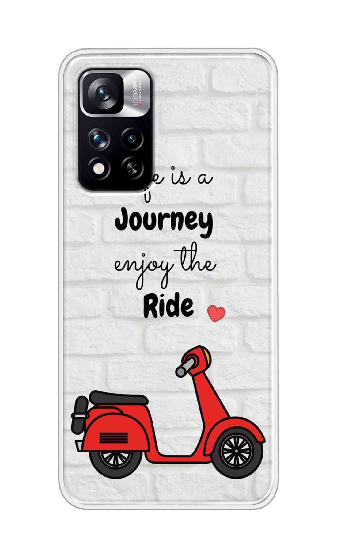 Coberta Back Cover For Xiaomi 11i hypercharge 5G Back Cover Stylish Case - Life is a Journey Enjoy the Ride Design D16541