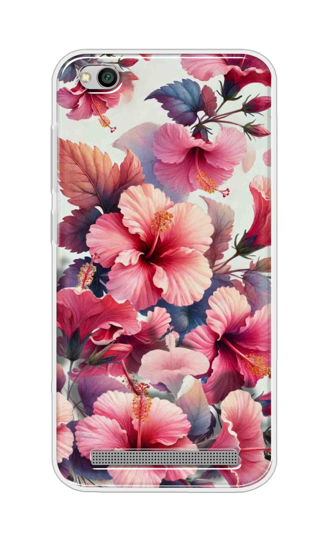 Coberta Back Cover For Xiaomi Redmi 5A Back Cover Stylish Case - Pink Leaves and Flowers Design D16525