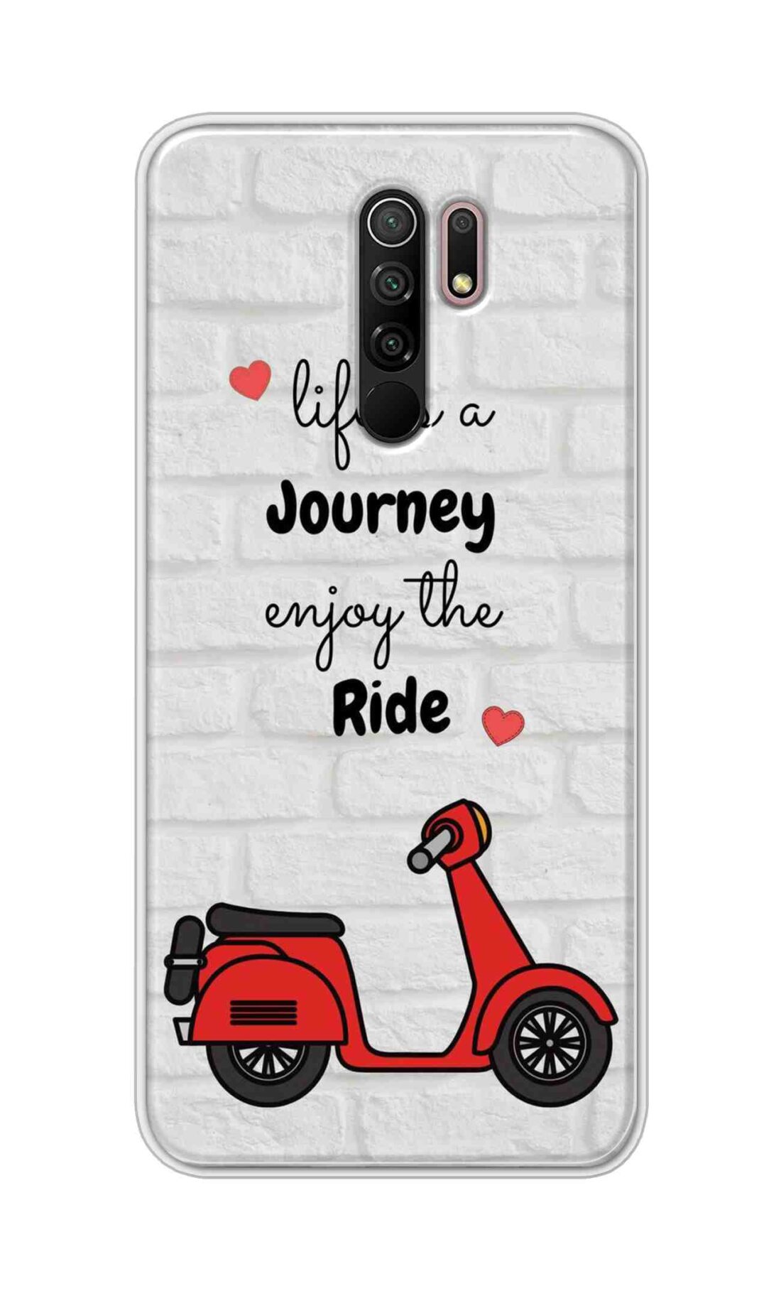 Coberta Back Cover For Xiaomi Redmi 9 Prime Back Cover Stylish Case - Life is a Journey Enjoy the Ride Design D16541