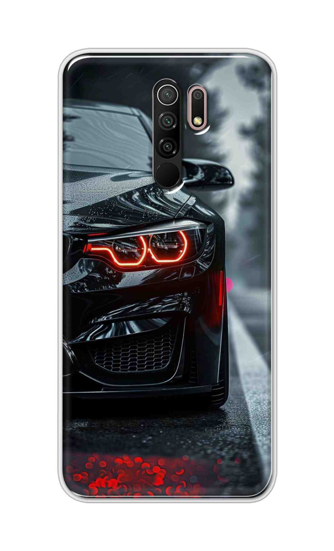 Coberta Back Cover For Xiaomi Redmi 9 Prime Back Cover Stylish Case - Black Car Design D16542