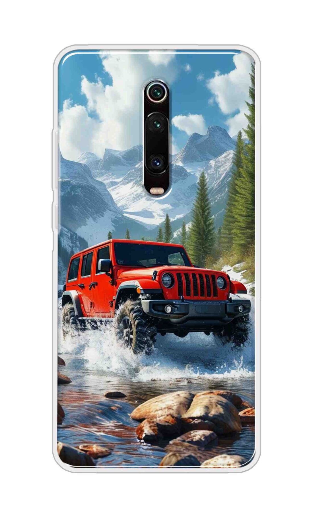 Coberta Back Cover For Redmi K20 Pro Back Cover Stylish Case - Red Car in Nature Design D16513