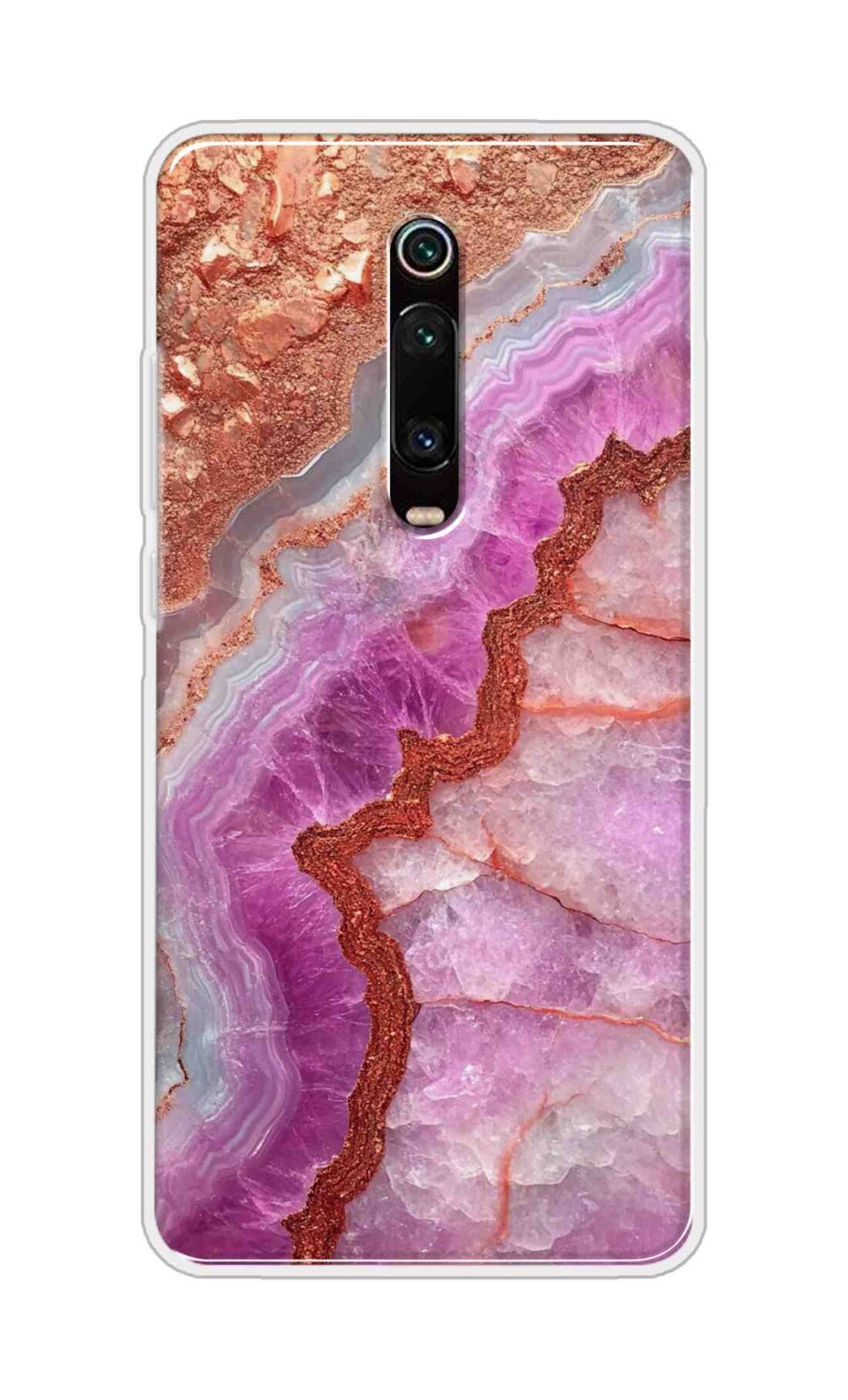 Coberta Back Cover For Redmi K20 Pro Back Cover Stylish Case - Multicolour Marble Design D16532