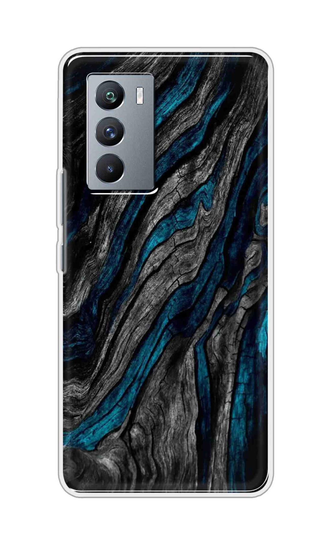 Coberta Back Cover For iQOO 9 SE 5G Back Cover Stylish Case - Grey and Blue Mountain Design D16028