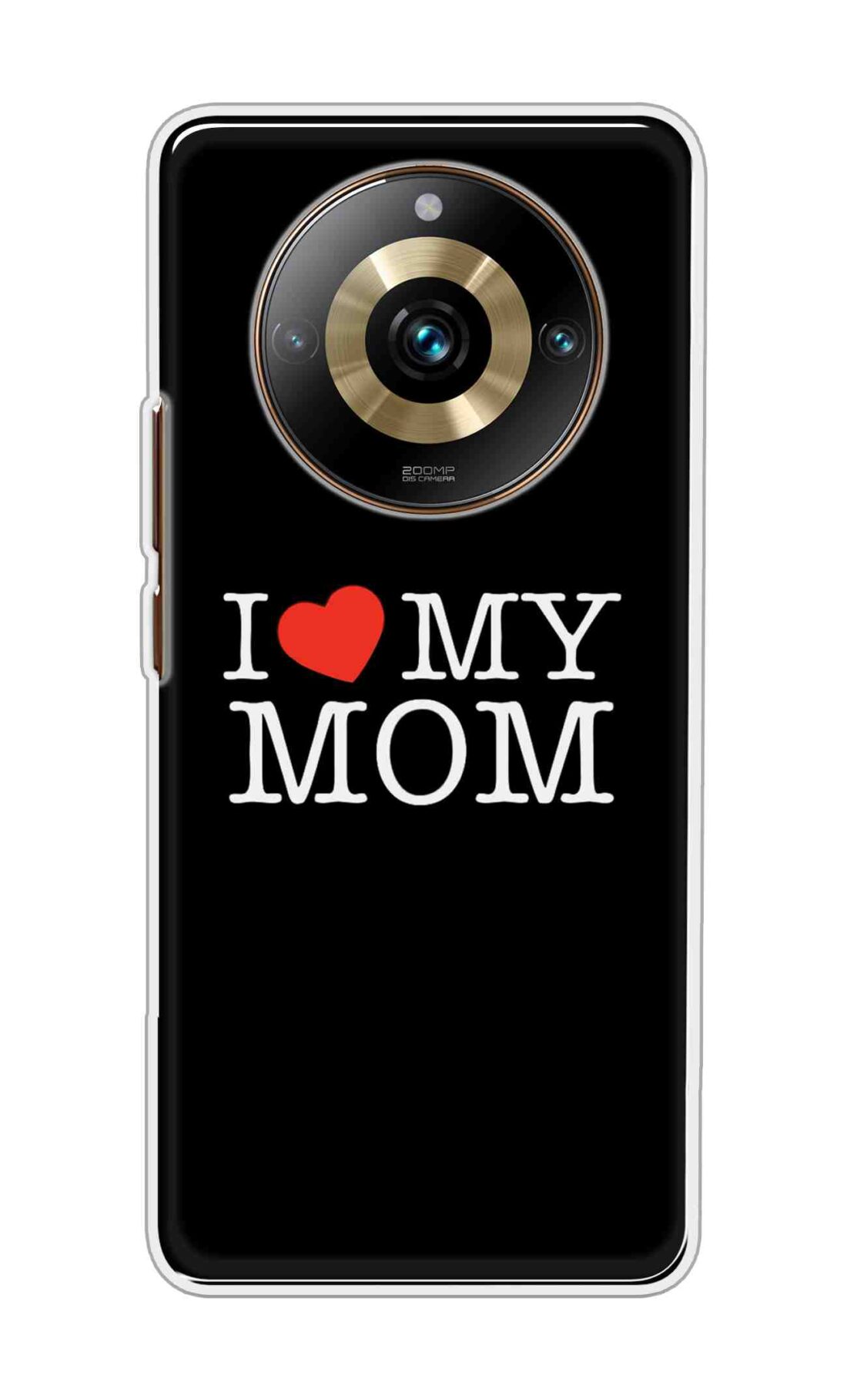 Coberta Back Cover For Realme 11 Pro Plus 5G Back Cover Stylish Case - I Love My Mom in Black Design D11011
