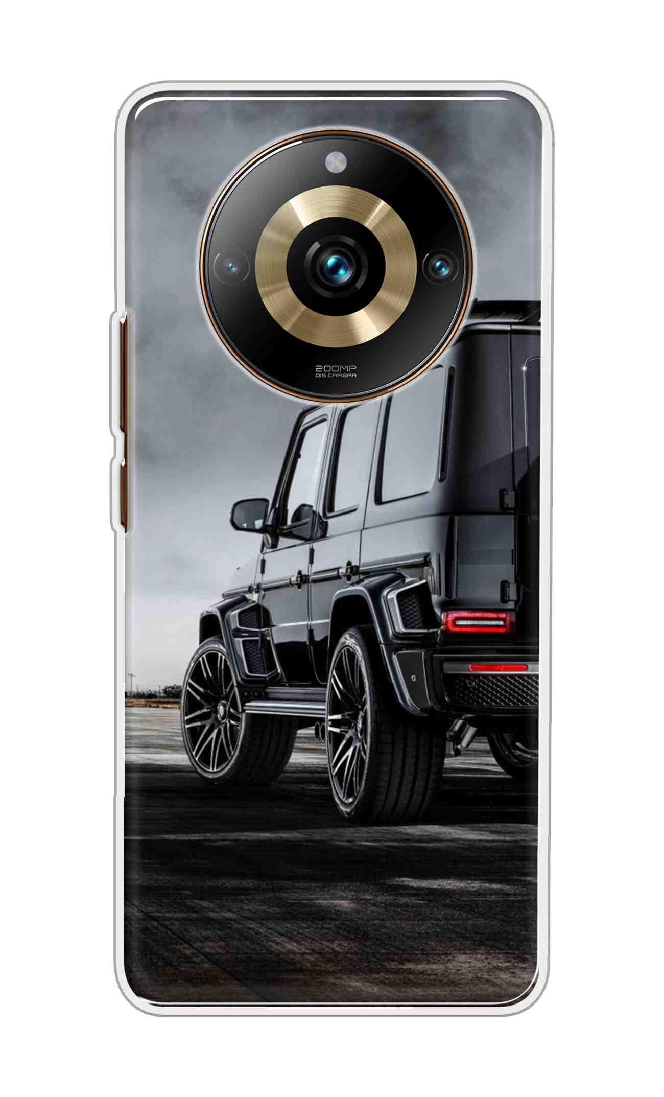 Coberta Back Cover For Realme 11 Pro Plus 5G Back Cover Stylish Case - Black Suv Car Design D11967