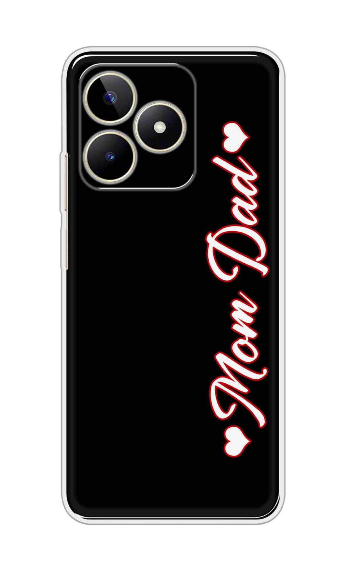 Coberta Back Cover For Realme Narzo N53 Back Cover Stylish Case - Mom and Dad in Black Design D16655