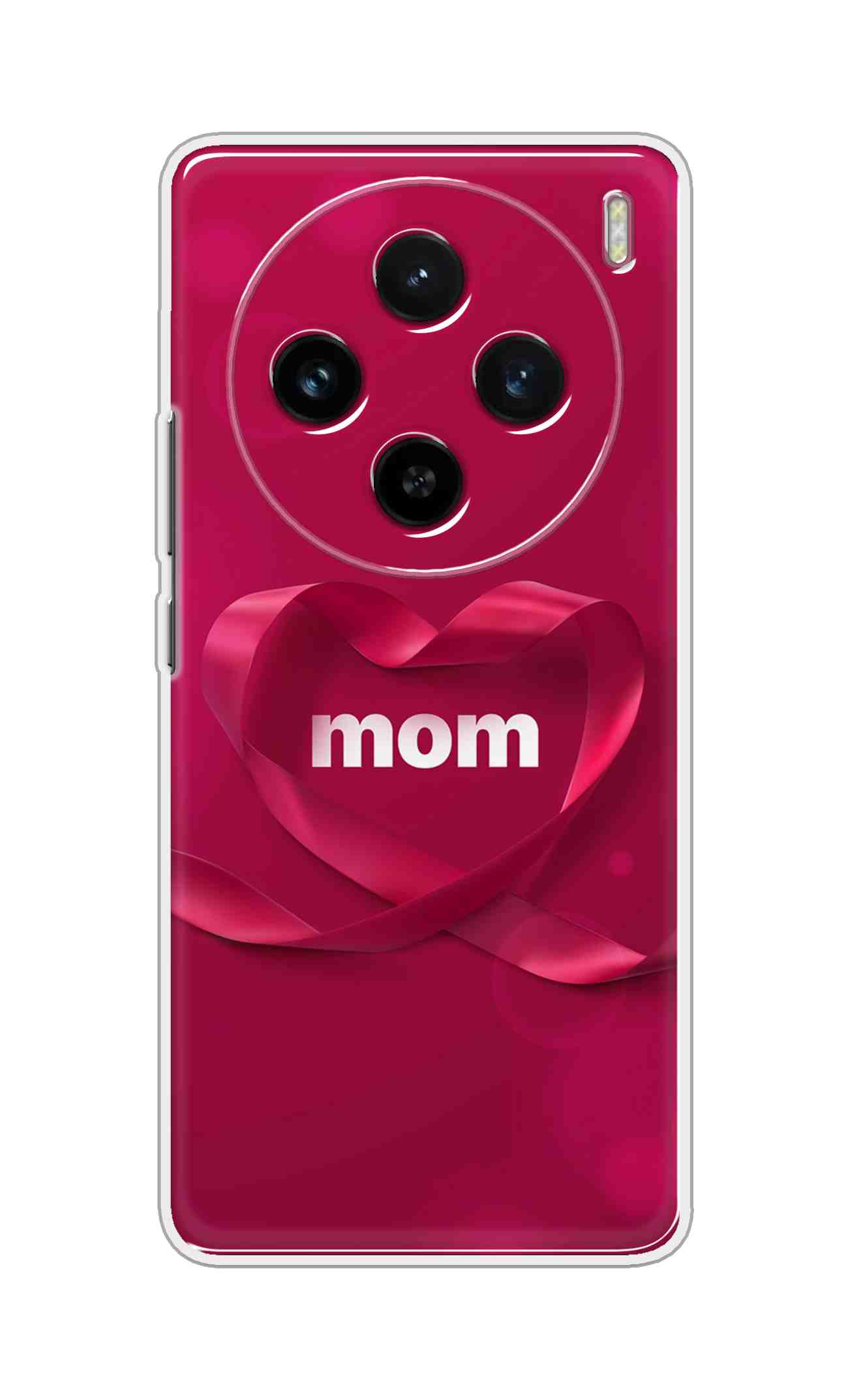 Coberta Back Cover For Vivo X100 5G Back Cover Stylish Case - Mom texts in Red heart Design D11317