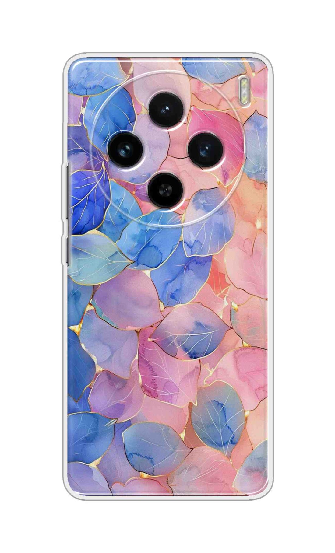 Coberta Back Cover For Vivo X100 5G Back Cover Stylish Case - Multicolour Artifical Leaves Design D16491