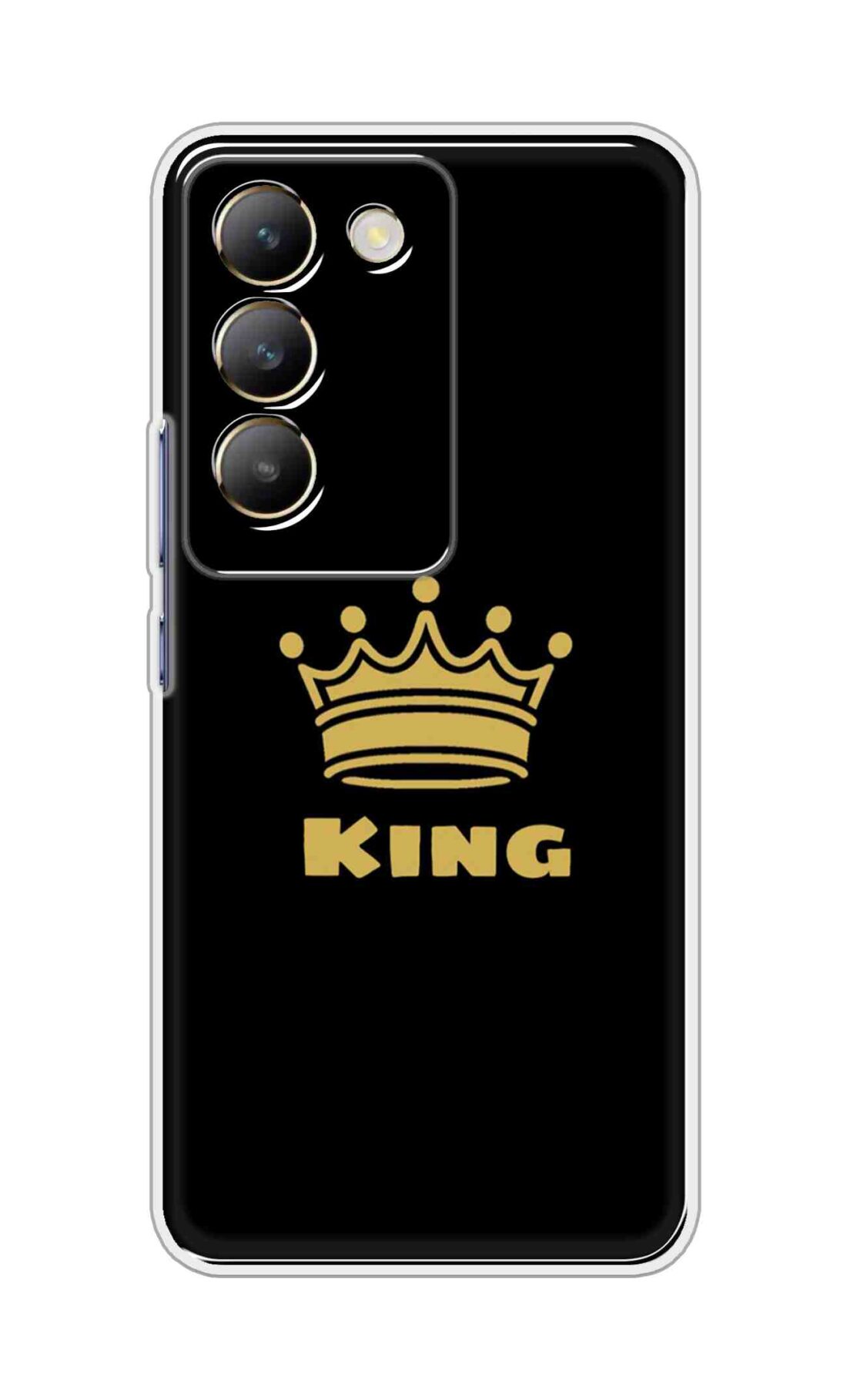 Coberta Back Cover For Realme 14x 5G Back Cover Stylish Case - King Texts in Black Design D11092