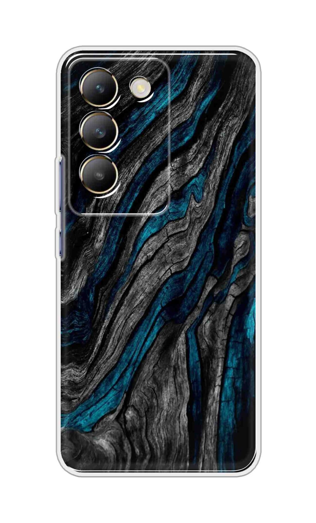 Coberta Back Cover For Realme V60 Pro Back Cover Stylish Case - Grey and Blue Mountain Design D16028