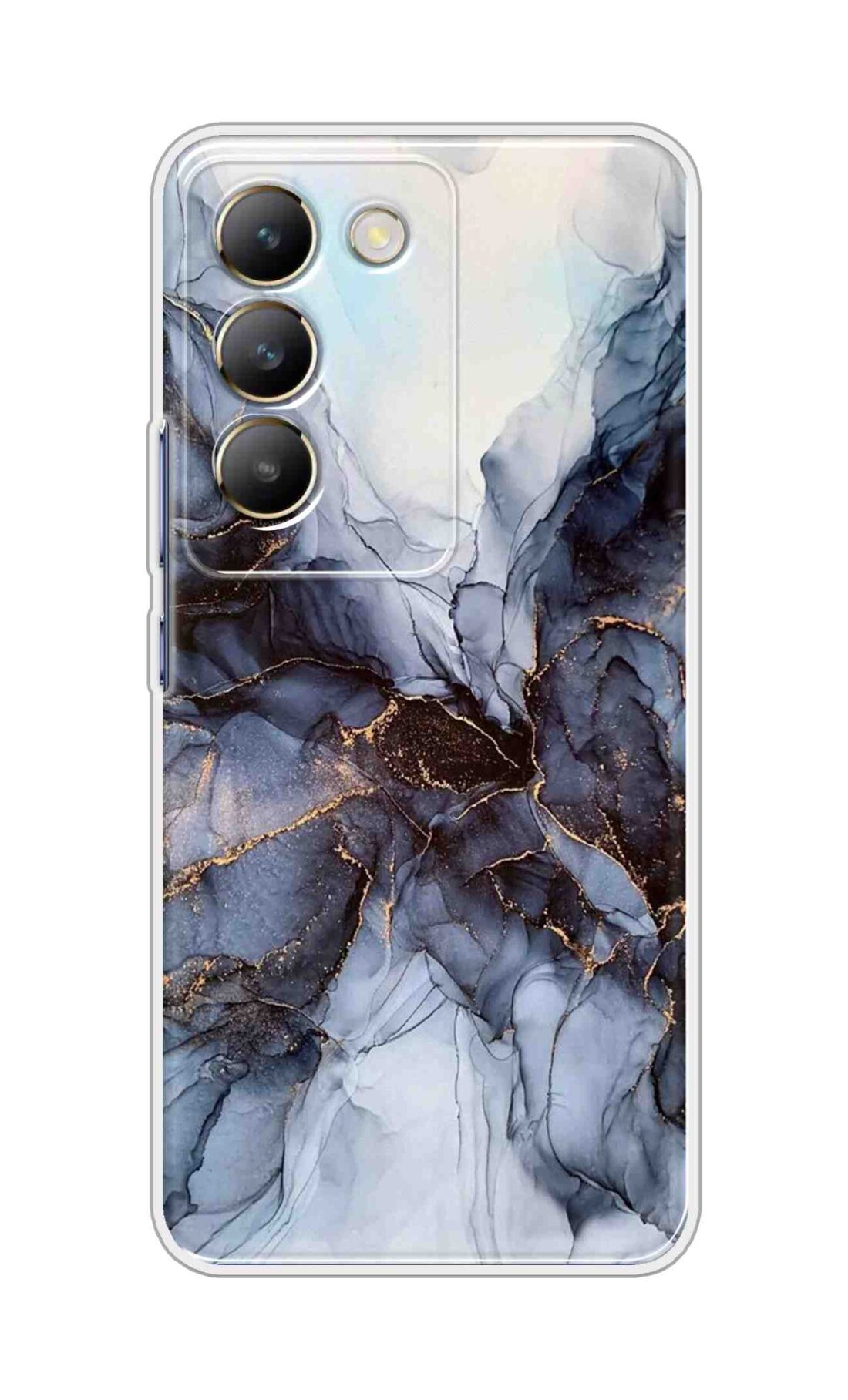 Coberta Back Cover For Realme 14x 5G Back Cover Stylish Case - Light Blue Marble Design D16039