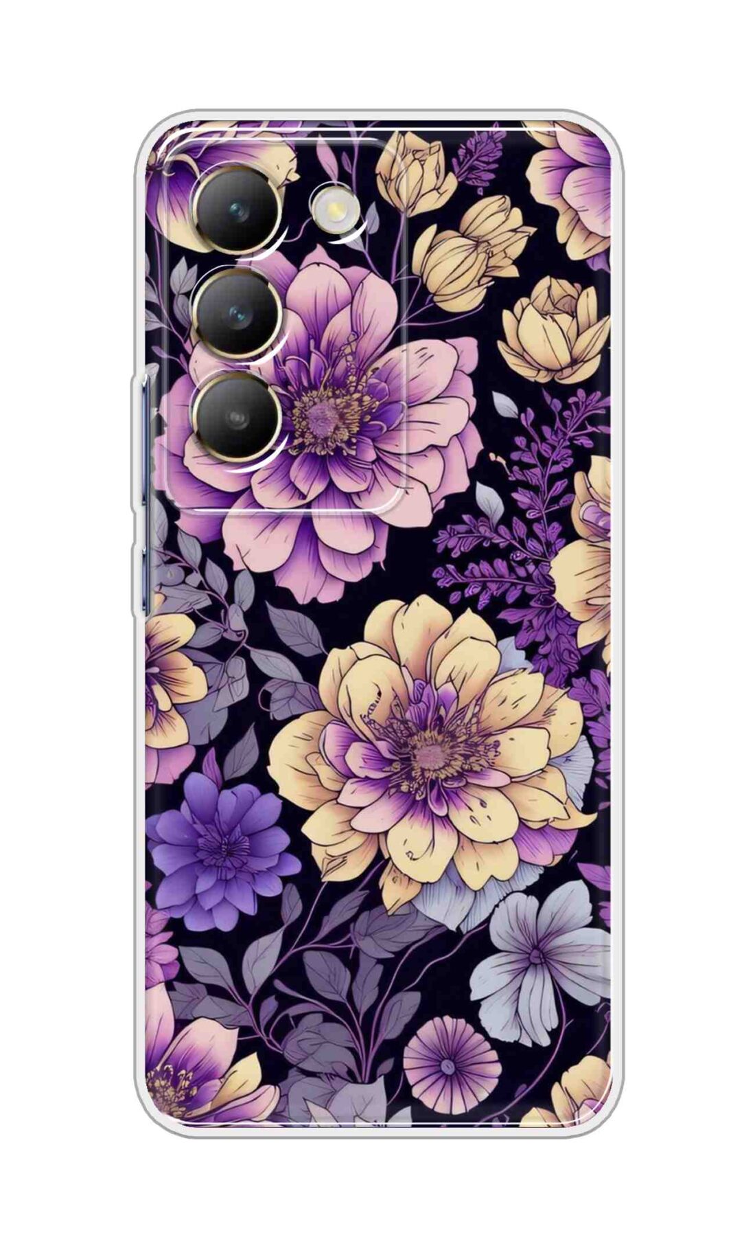 Coberta Back Cover For Realme 14x 5G Back Cover Stylish Case - Pink and Yellow Lotus Flowers Design D16263