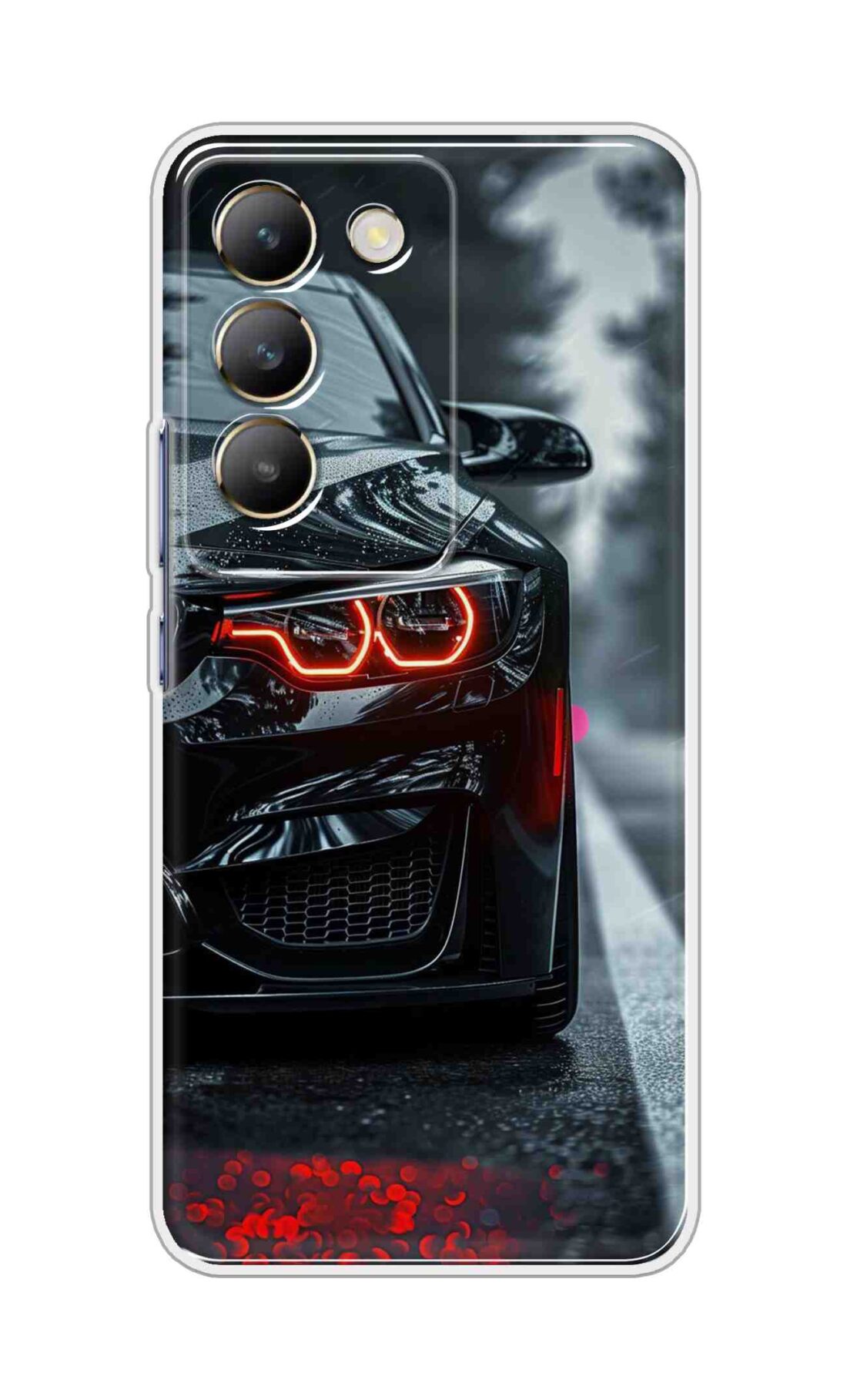 Coberta Back Cover For Realme 14x 5G Back Cover Stylish Case - Black Car Design D16542