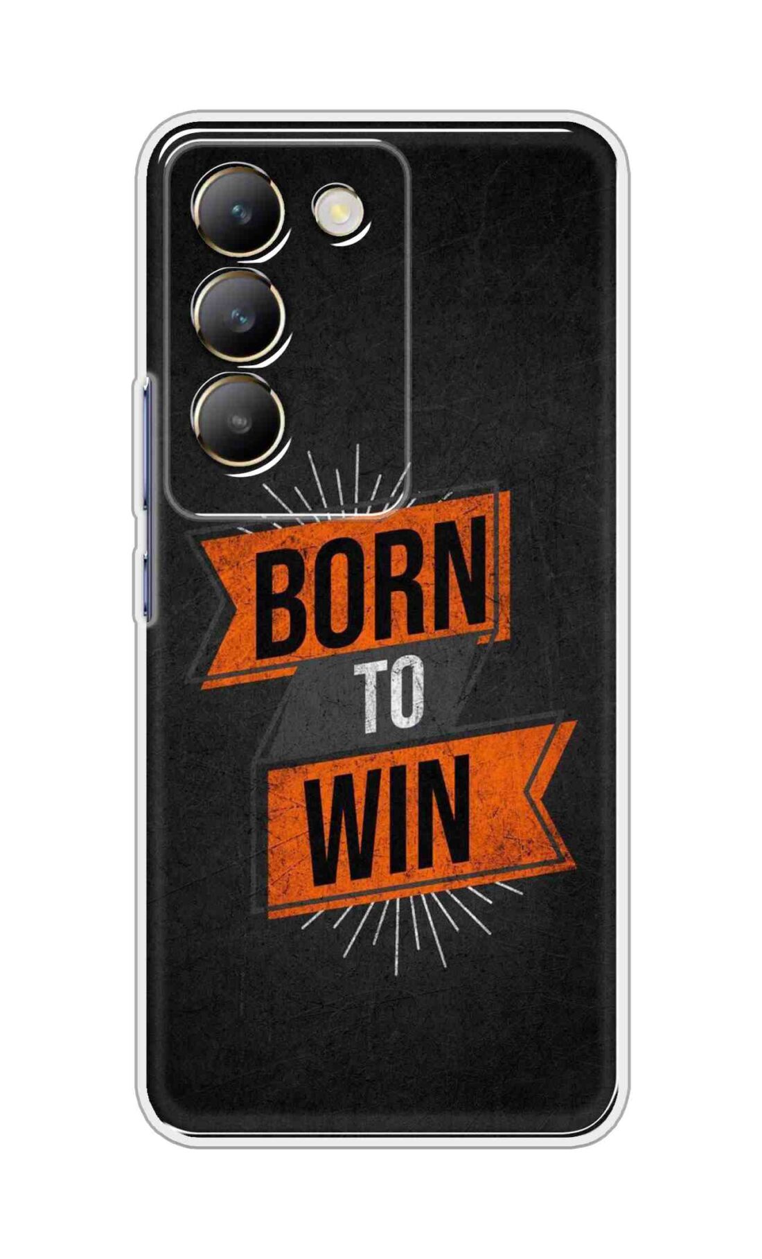 Coberta Back Cover For Realme 14x 5G Back Cover Stylish Case - Born to Win in Black Design D16556