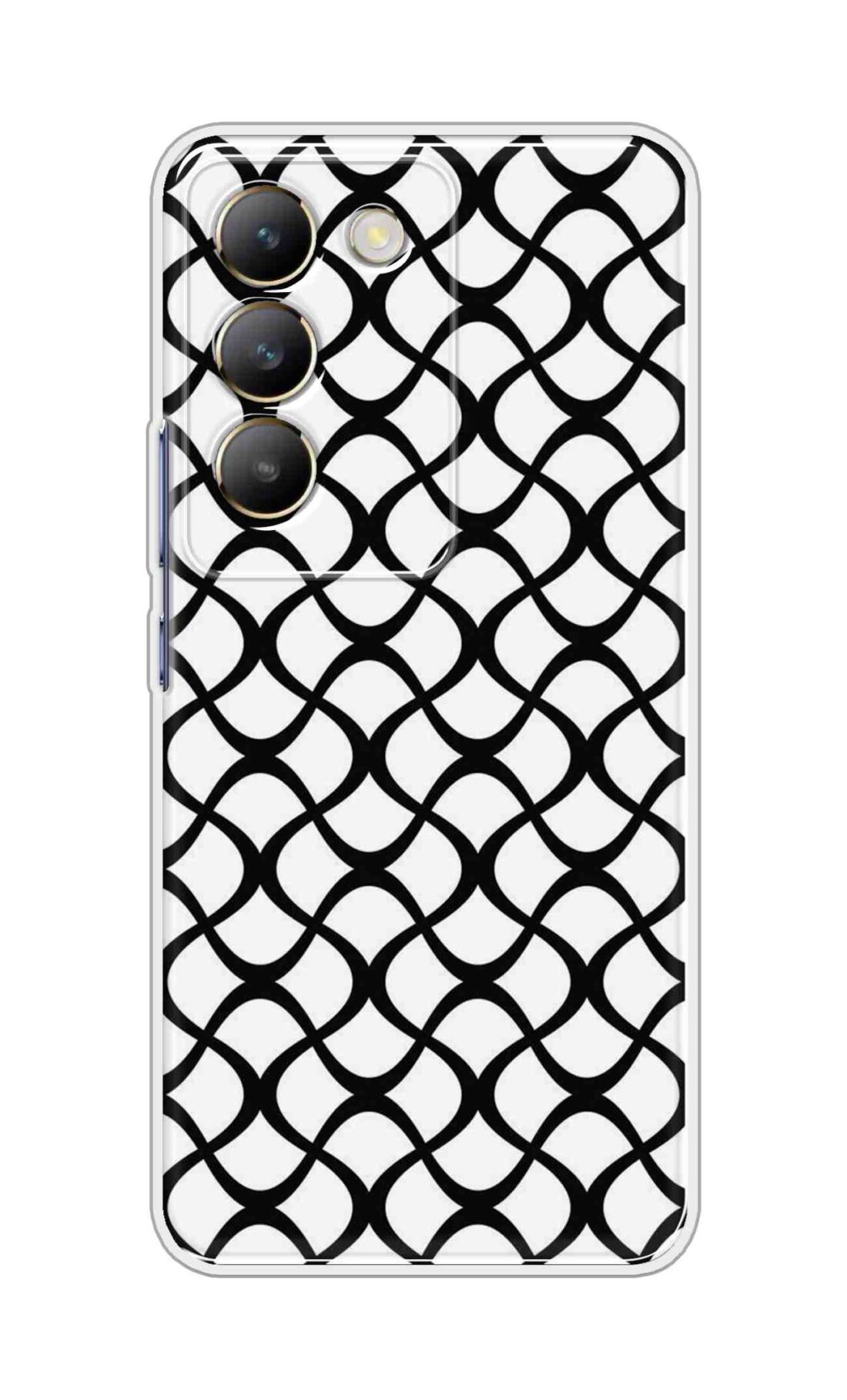 Coberta Back Cover For Realme 14x 5G Back Cover Stylish Case - Black Zig Zag Design D16590