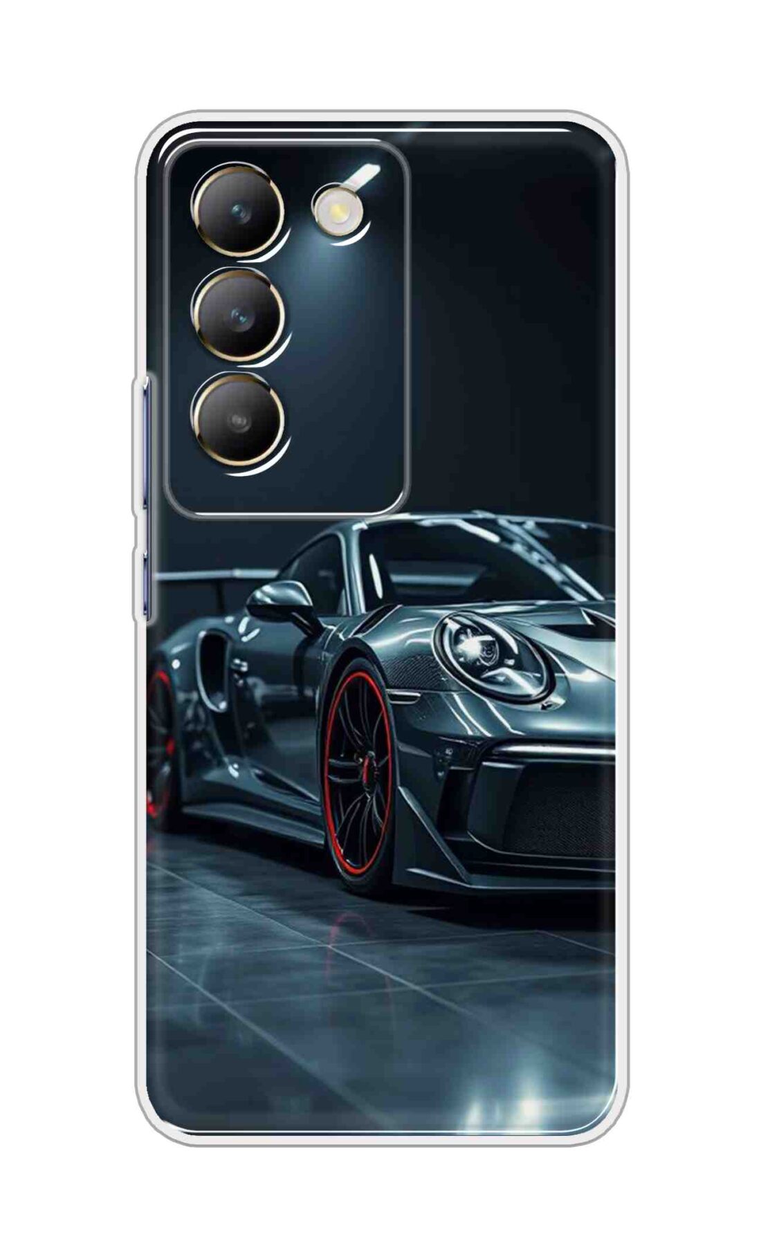 Coberta Back Cover For Realme 14x 5G Back Cover Stylish Case - Black Modern Car Design D16630