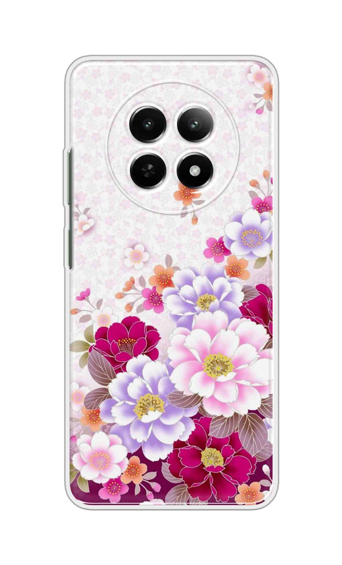 Printed TPU Back Cover For Realme 14 Pro Lite 5G - Multi Flowers Design D11548