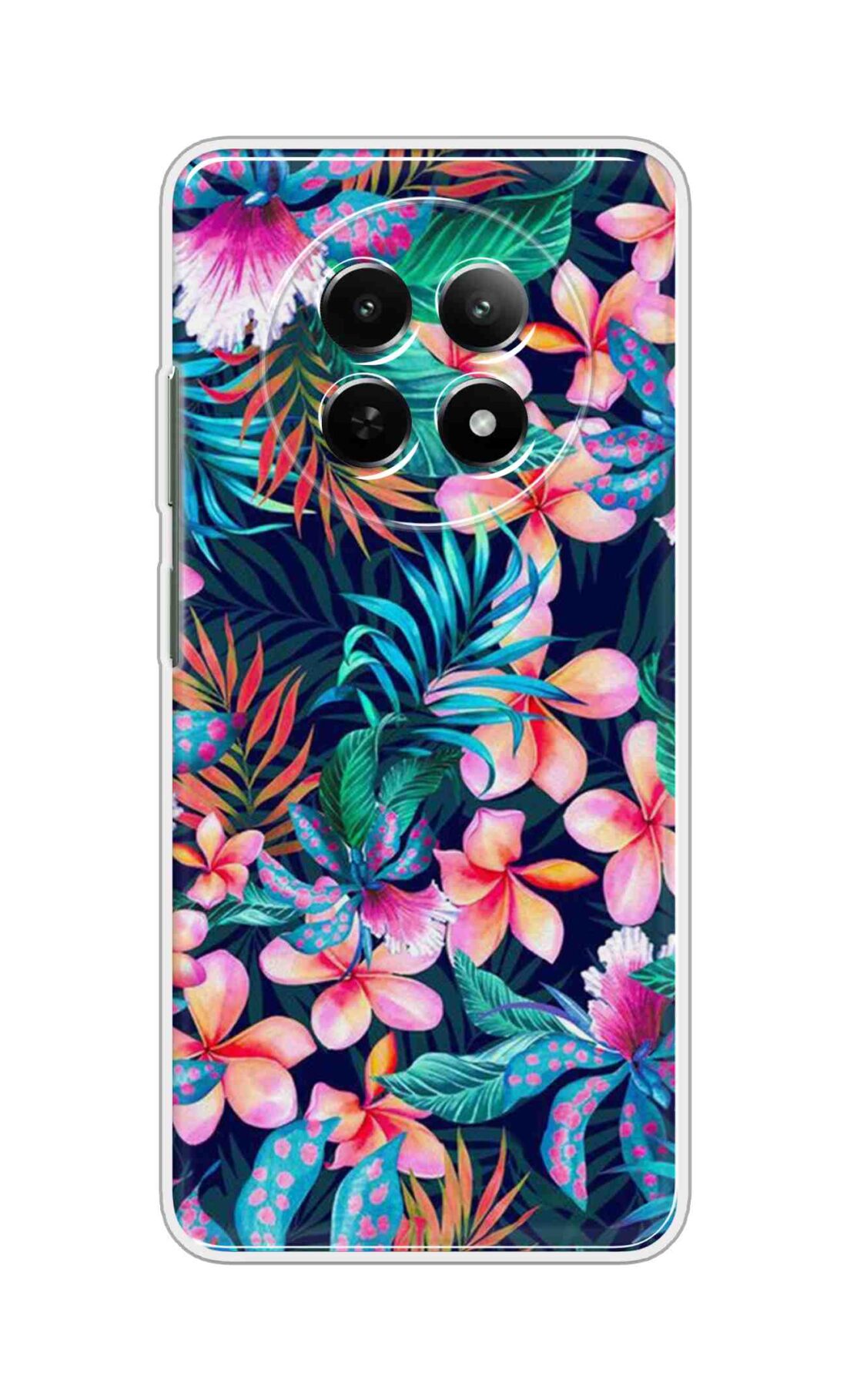 Printed TPU Back Cover For Realme 14 Pro Lite 5G - Colourful Flowers D12139