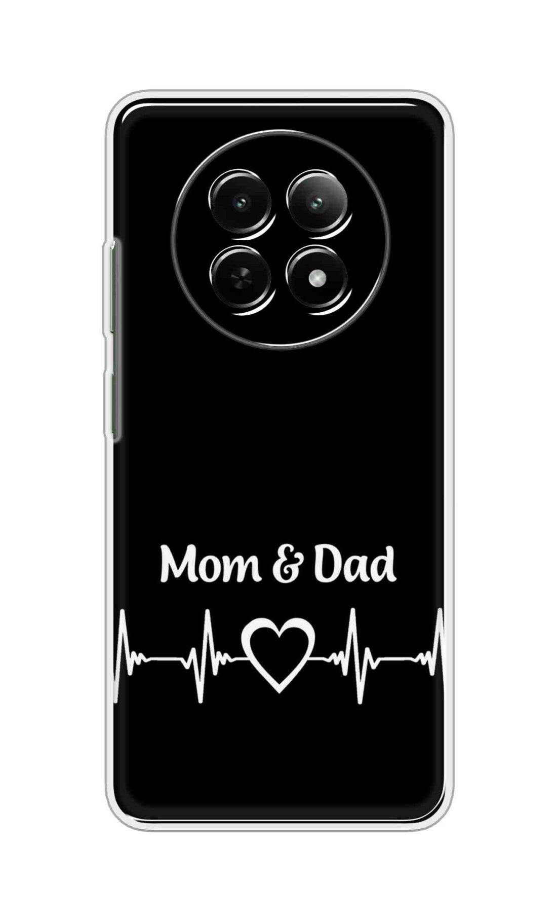 Printed TPU Back Cover For Realme 14 Pro Lite 5G - Mom and Dad Design White D12378