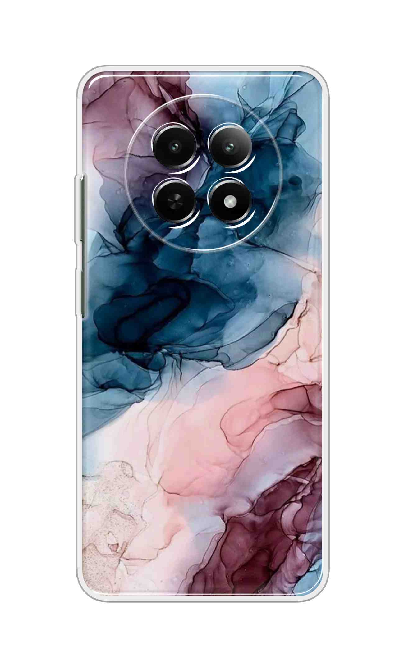 Printed TPU Back Cover For Realme 14 Pro Lite 5G - Colorful Marble Design D12694