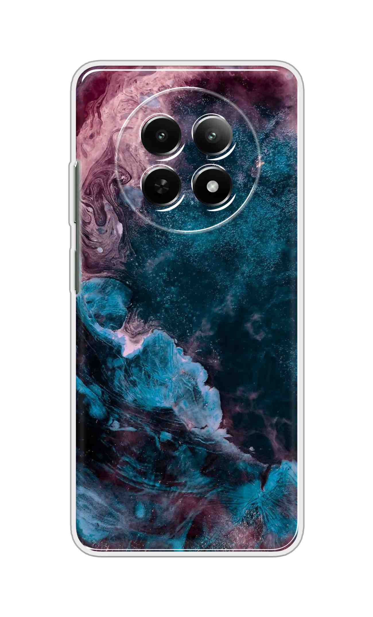 Printed TPU Back Cover For Realme 14 Pro Lite 5G - Night Sky deep Blue Pattern D13068