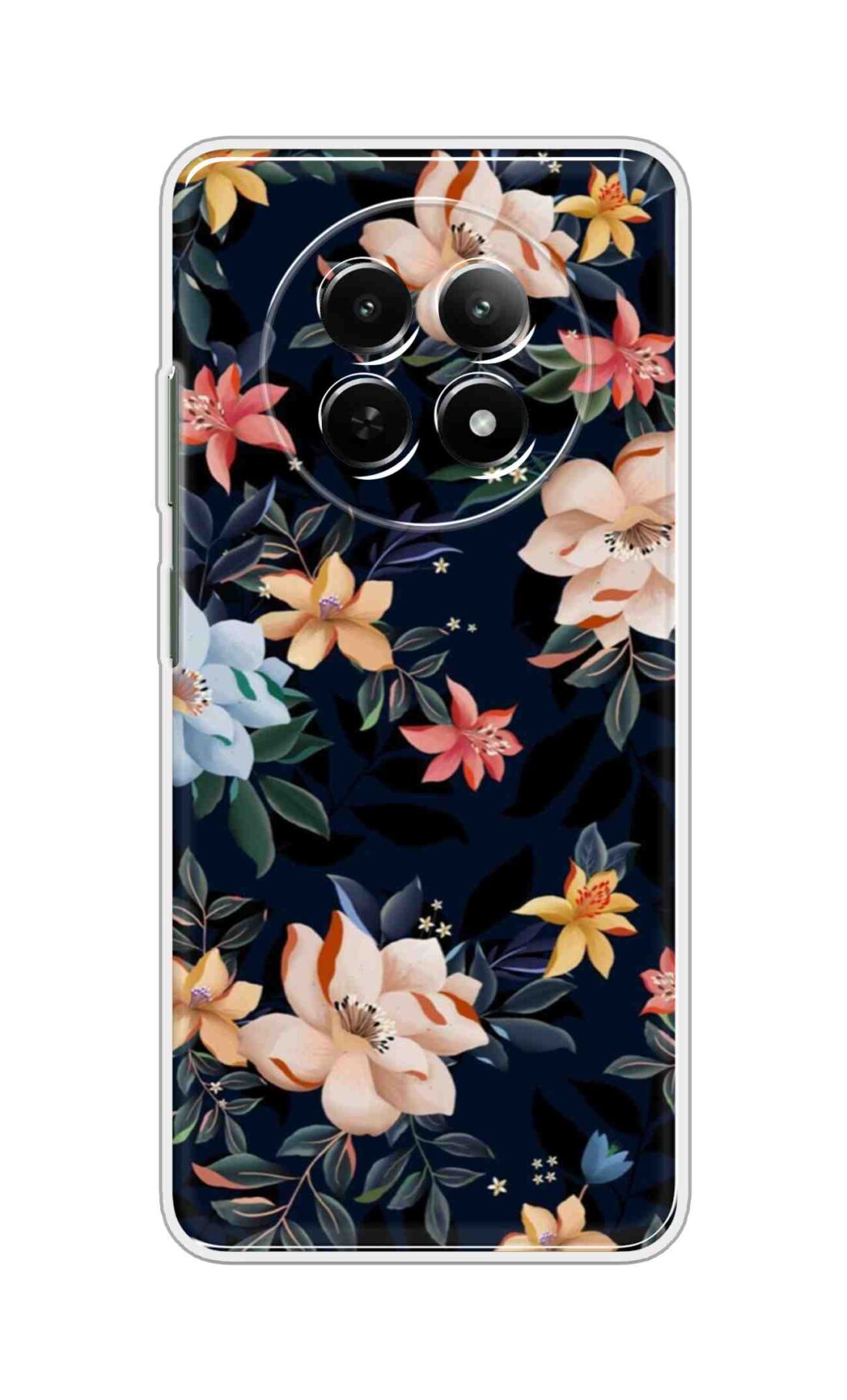Printed TPU Back Cover For Realme 14 Pro Lite 5G - Magnolia Floral Pattern D13162