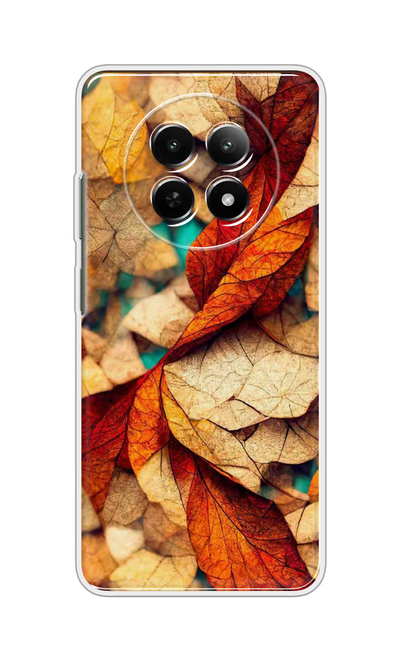 Printed TPU Back Cover For Realme 14 Pro Lite 5G - Dry Leaves Design D16213