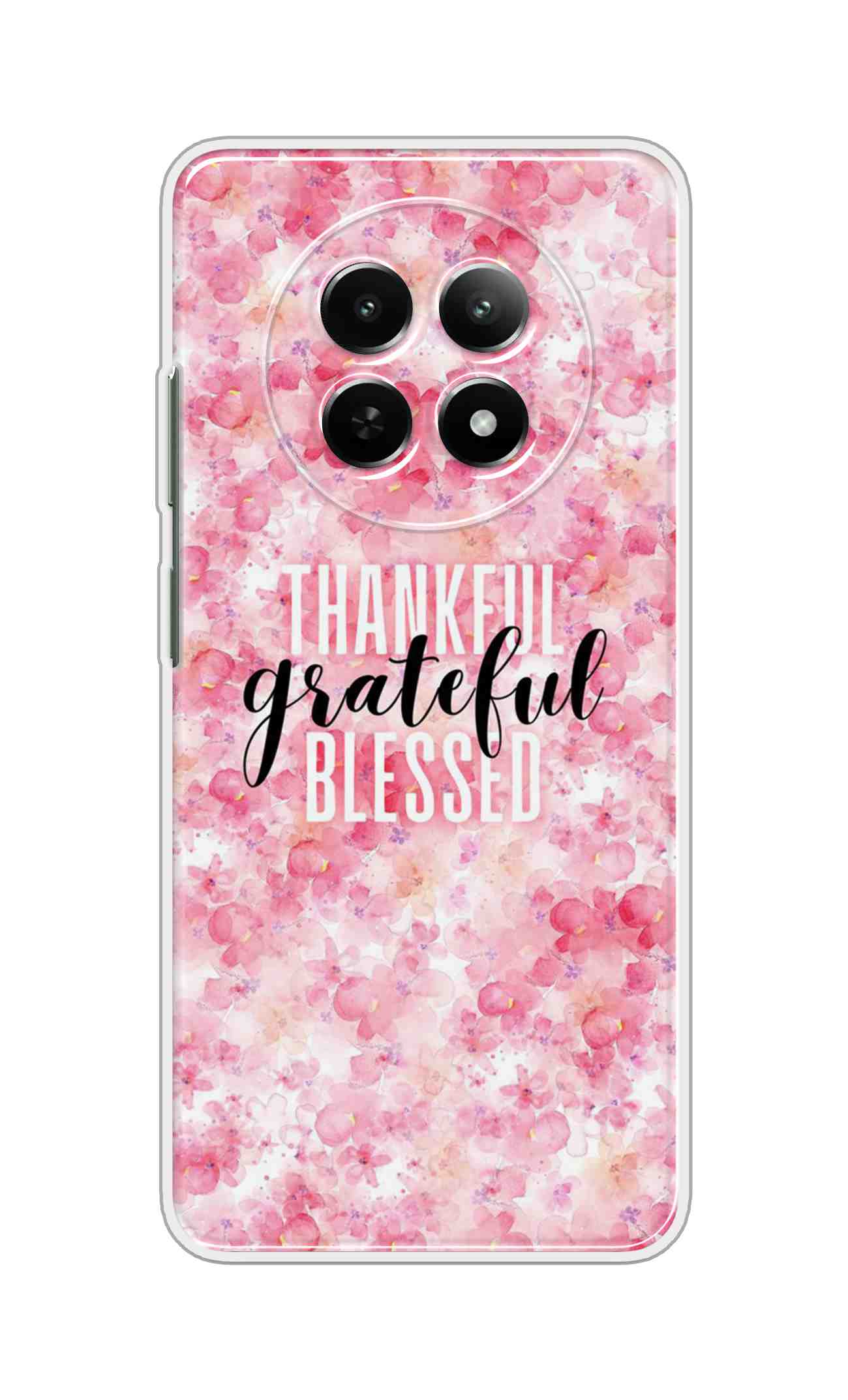 Printed TPU Back Cover For Realme 14 Pro Lite 5G - Thankful Grateful Blessed D16225