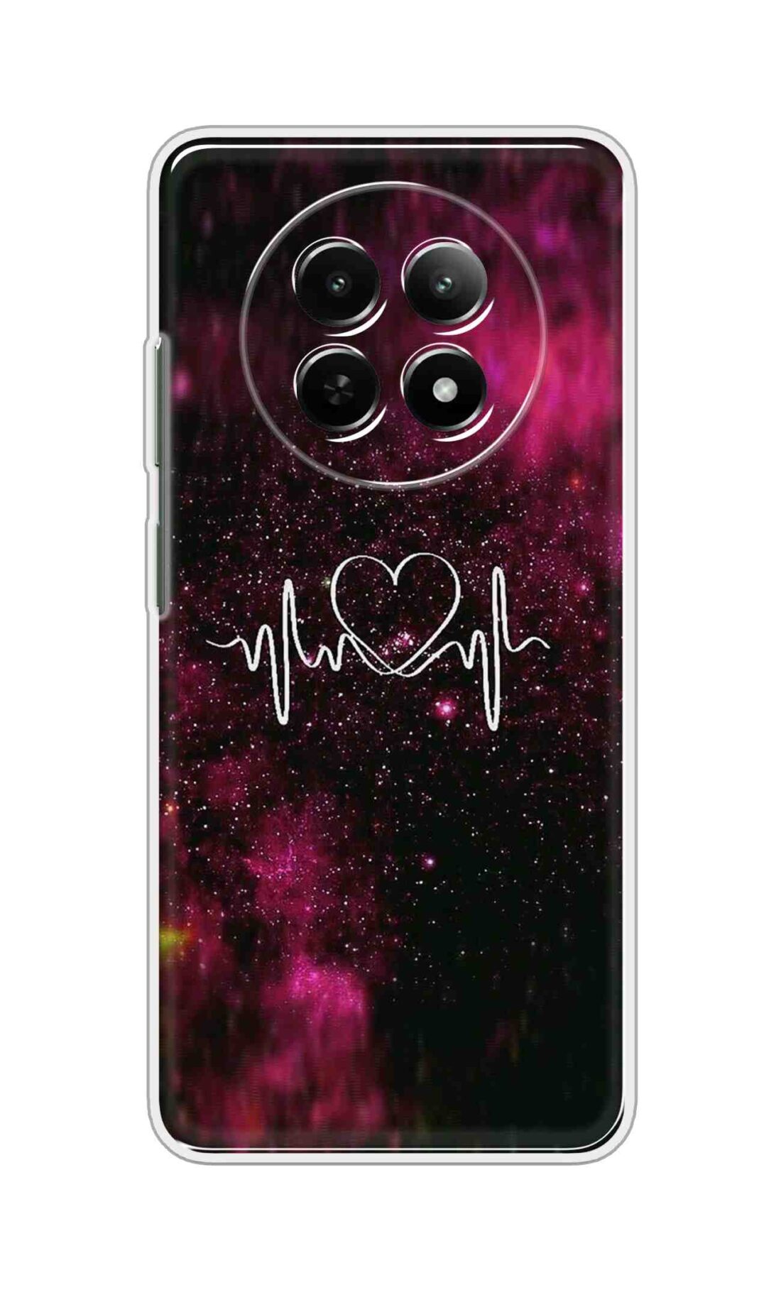 Printed TPU Back Cover For Realme 14 Pro Lite 5G - Heartbeat Symbol Design D16340