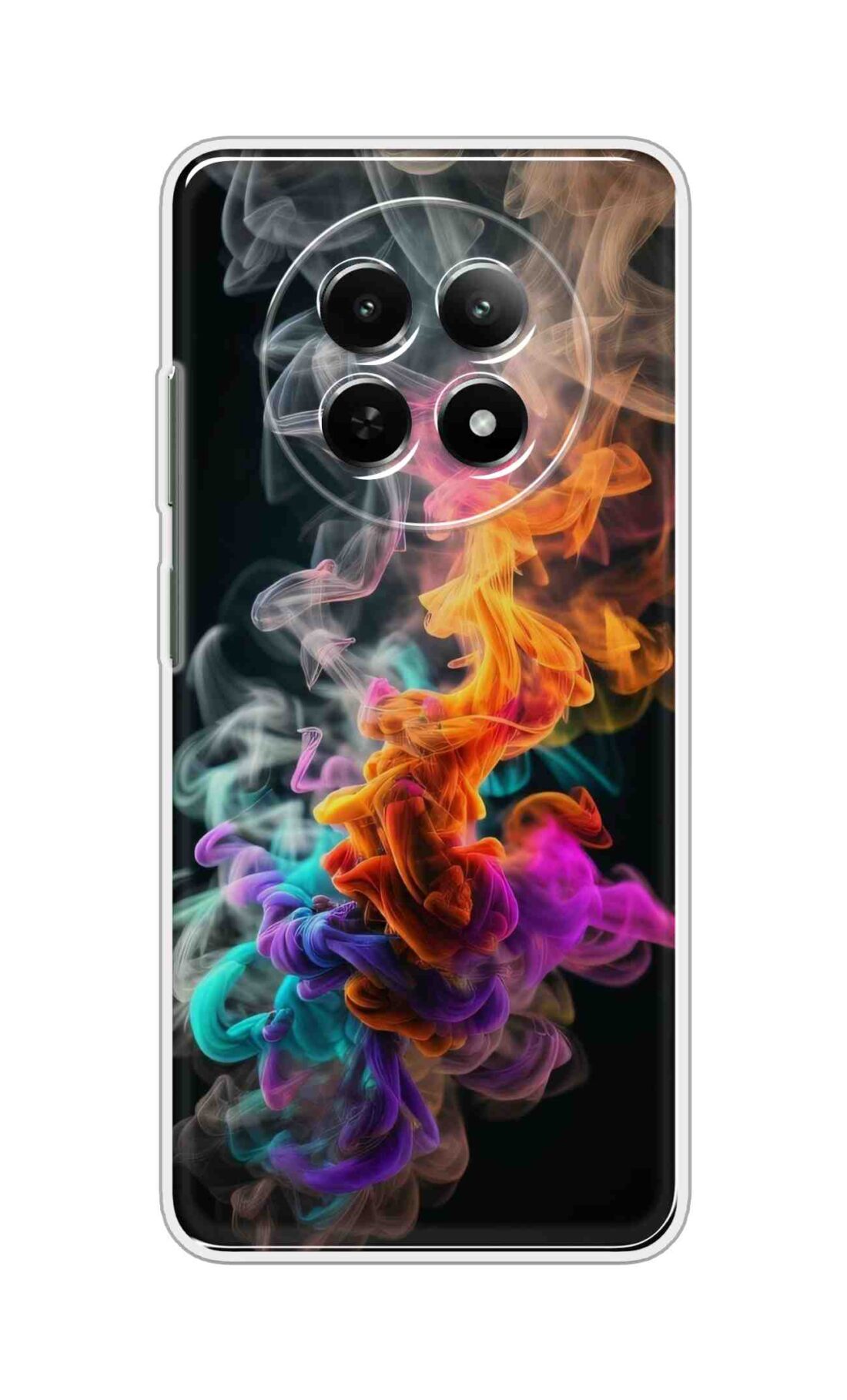 Printed TPU Back Cover For Realme 14 Pro Lite 5G - Colorful Smoke D16485