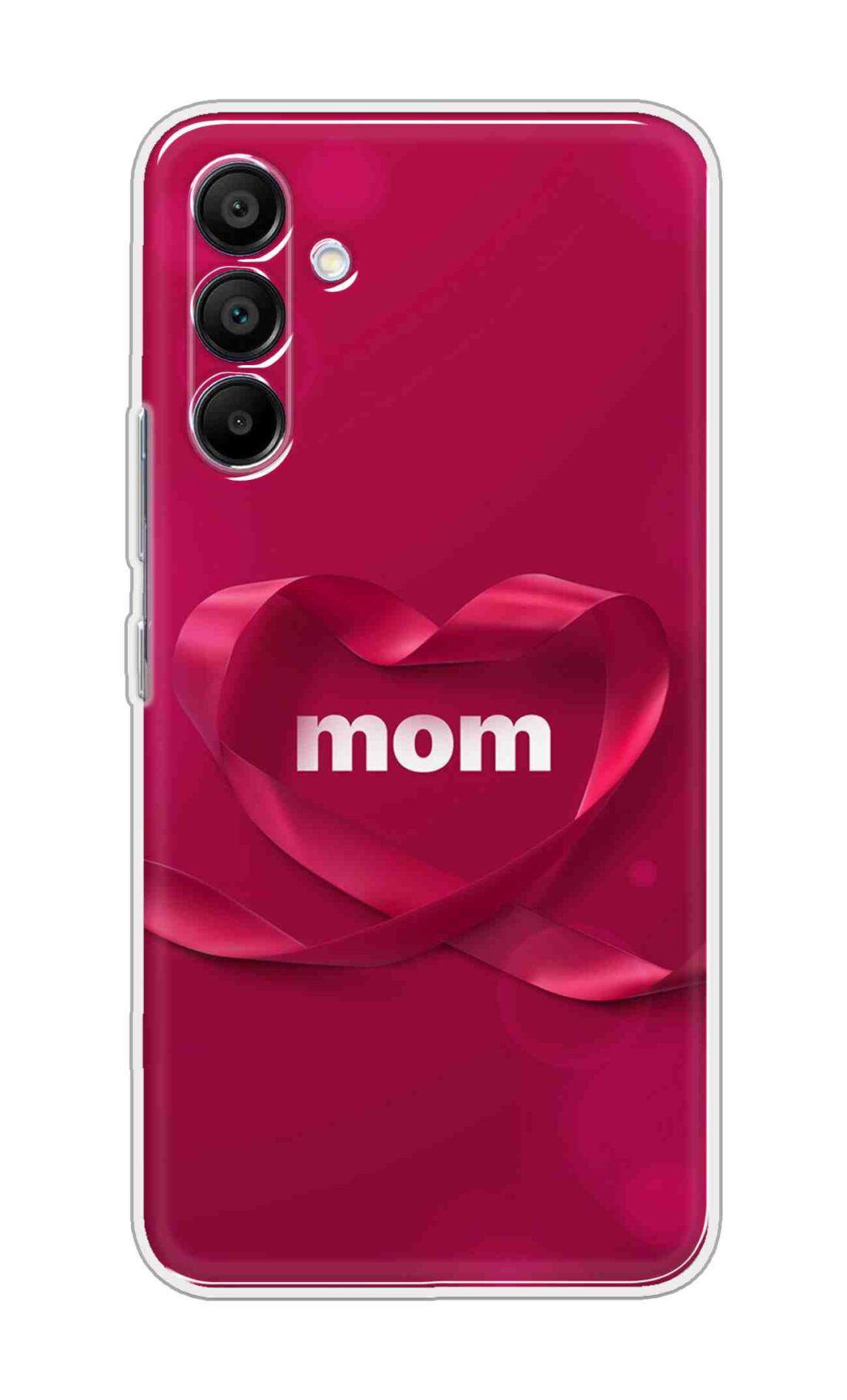 Printed TPU Back Cover For Samsung Galaxy M16 5G - Red Heart Mom D11317