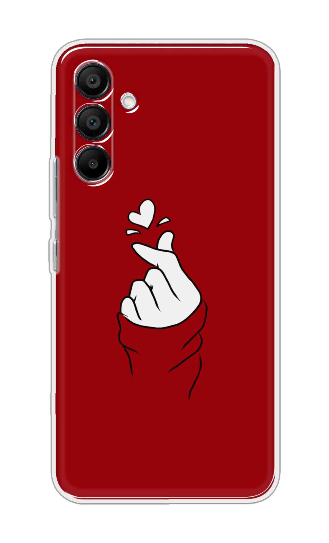 Printed TPU Back Cover For Samsung Galaxy A26 5G - Red Korean Heart D11419