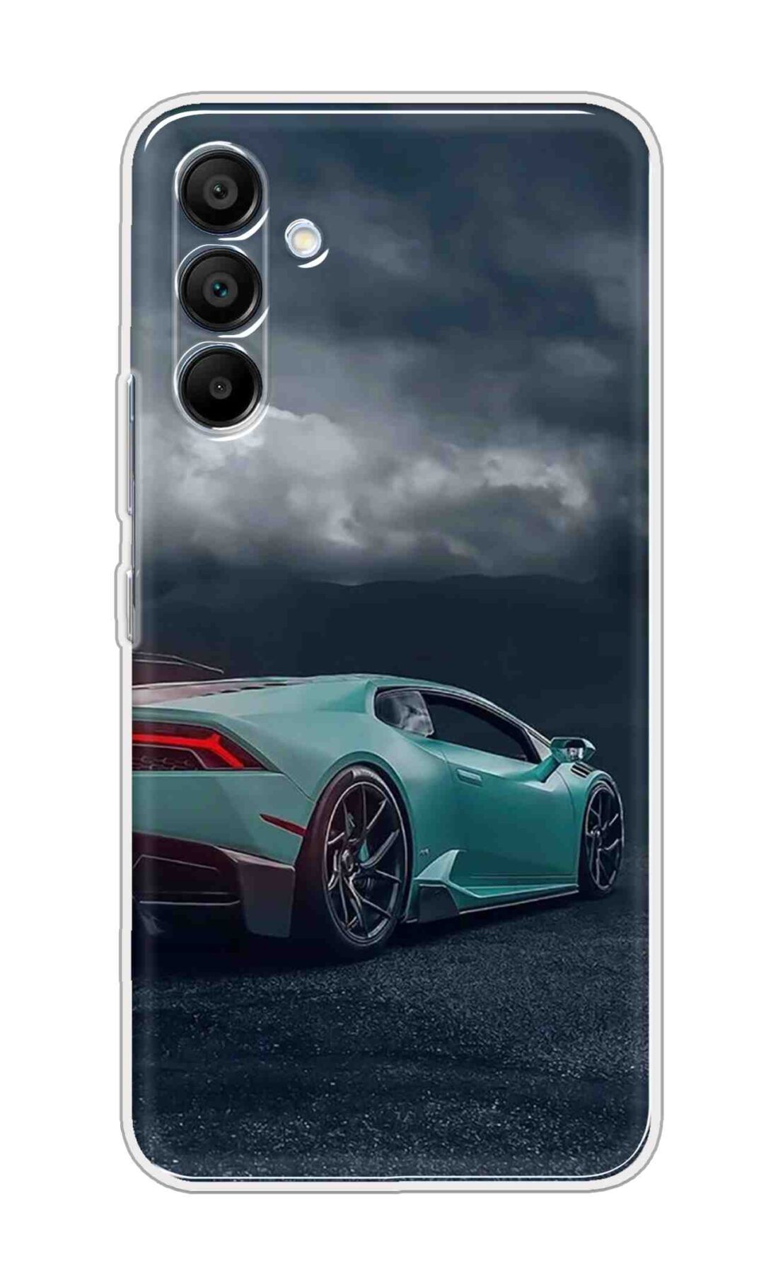 Printed TPU Back Cover For Samsung Galaxy M16 5G - Blue Car Design D12241