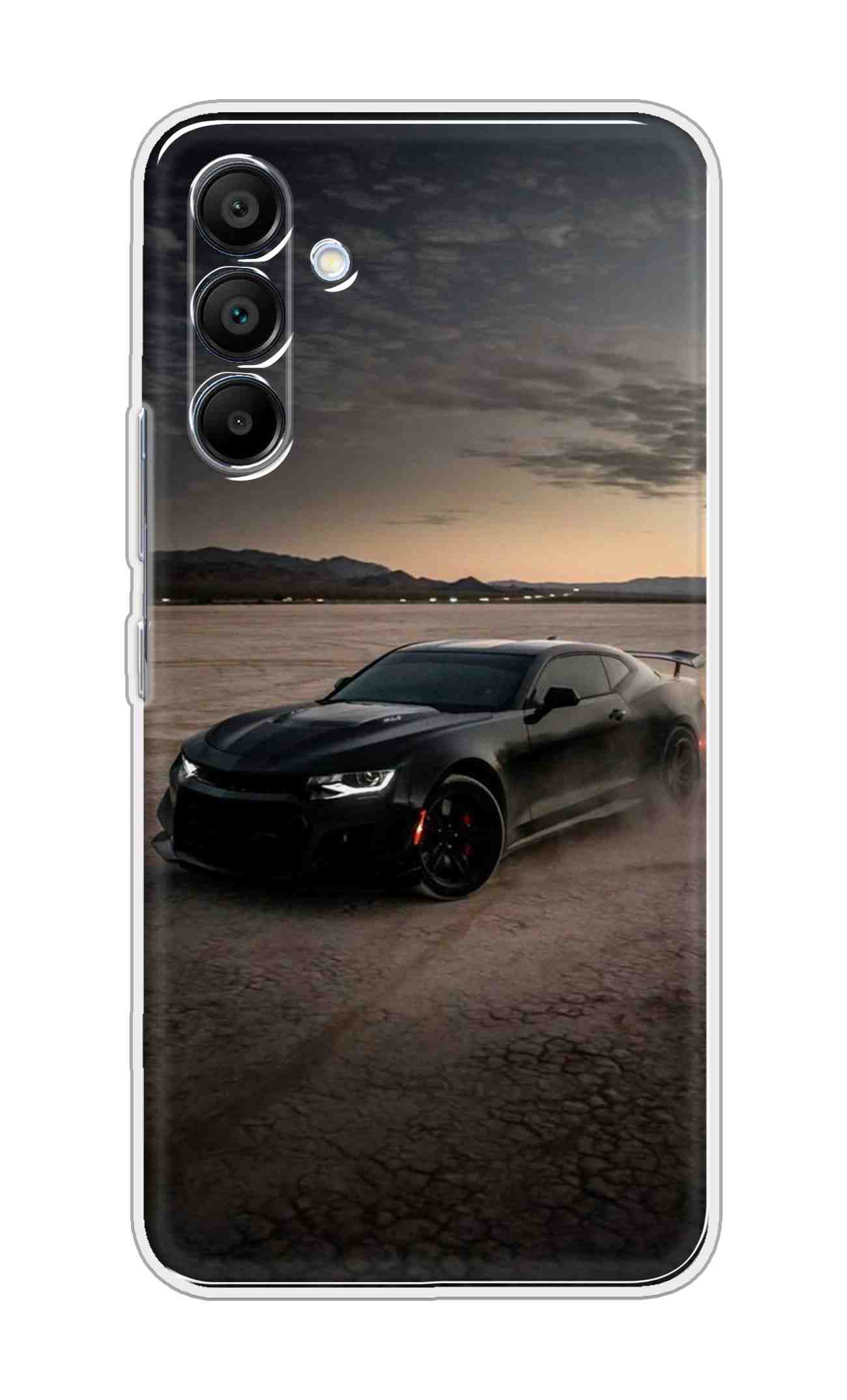 Printed TPU Back Cover For Samsung Galaxy A36 5G - Black Car Drifting D12298