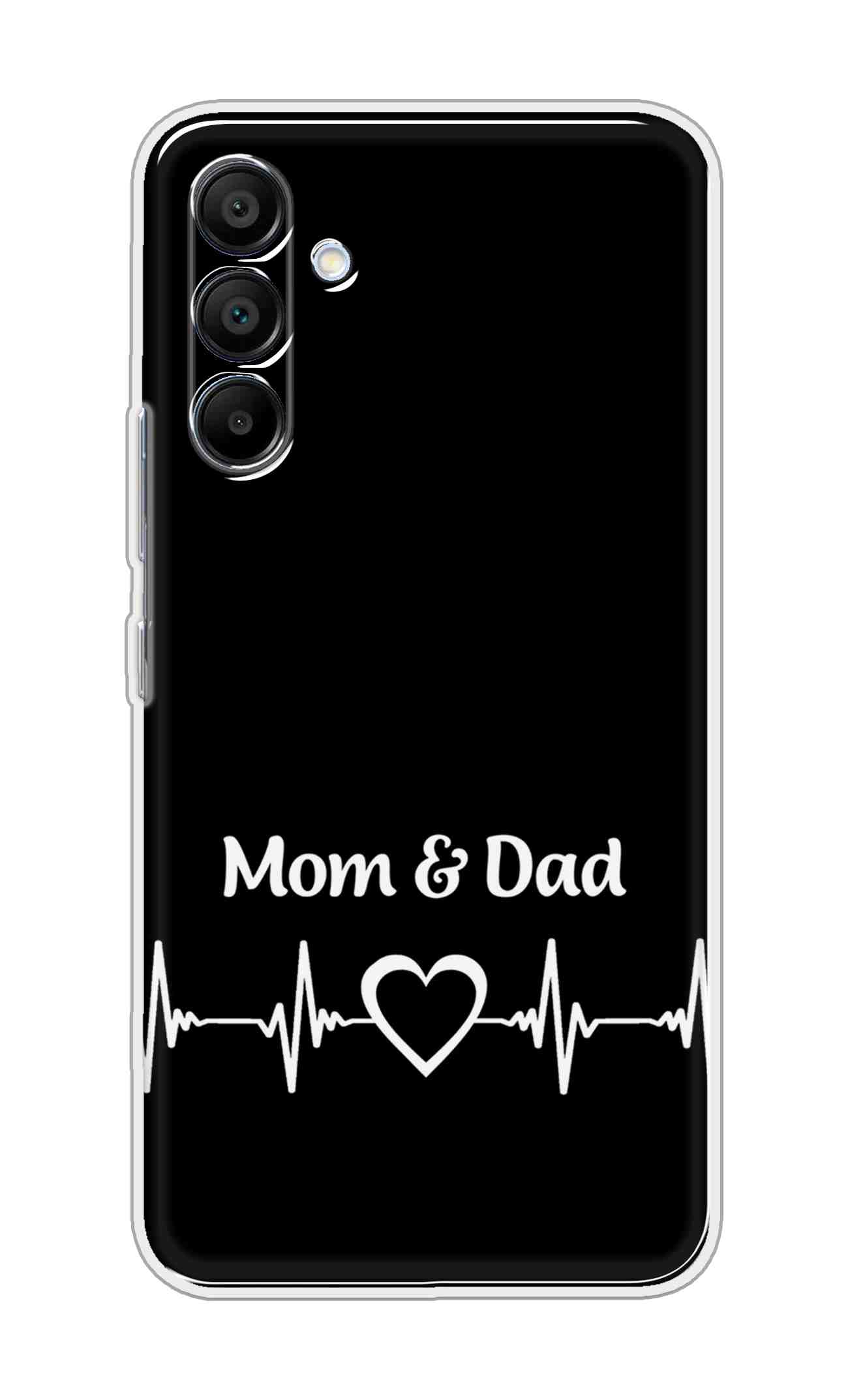 Printed TPU Back Cover For Samsung Galaxy A36 5G - Mom and Dad Design White D12378