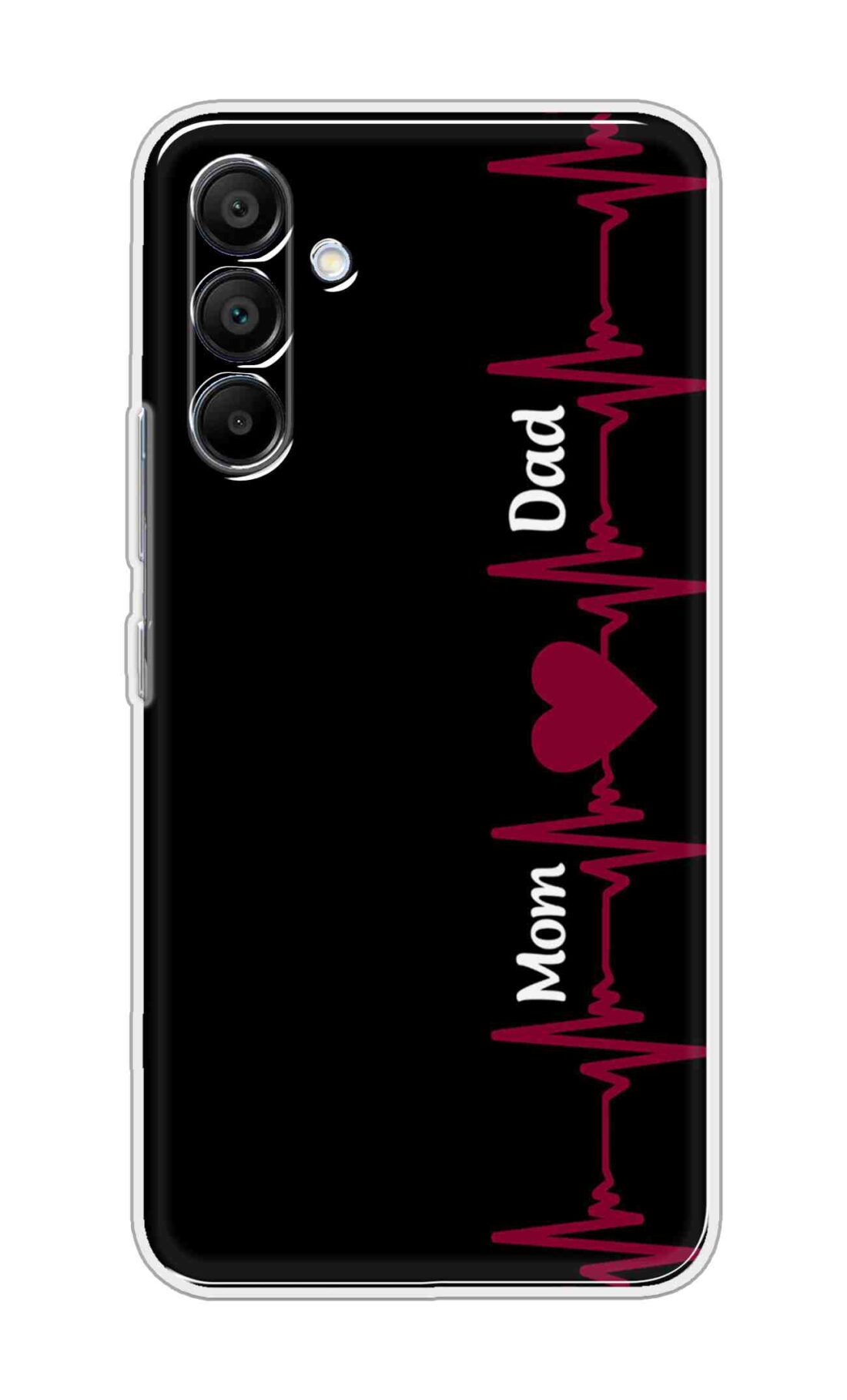 Printed TPU Back Cover For Samsung Galaxy A26 5G - Mom and Dad Design Red And White D12490