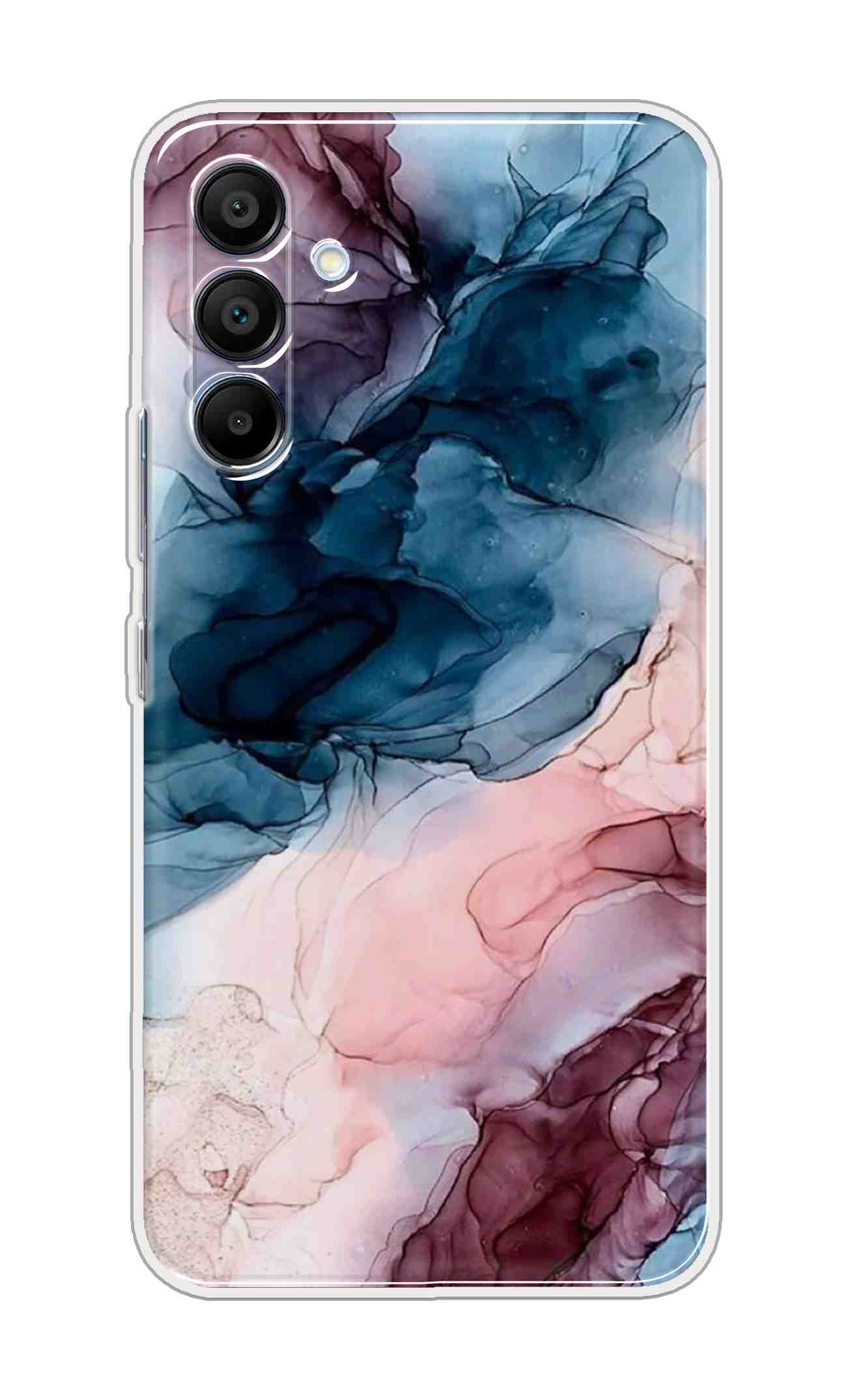 Printed TPU Back Cover For Samsung Galaxy M16 5G - Colorful Marble Design D12694