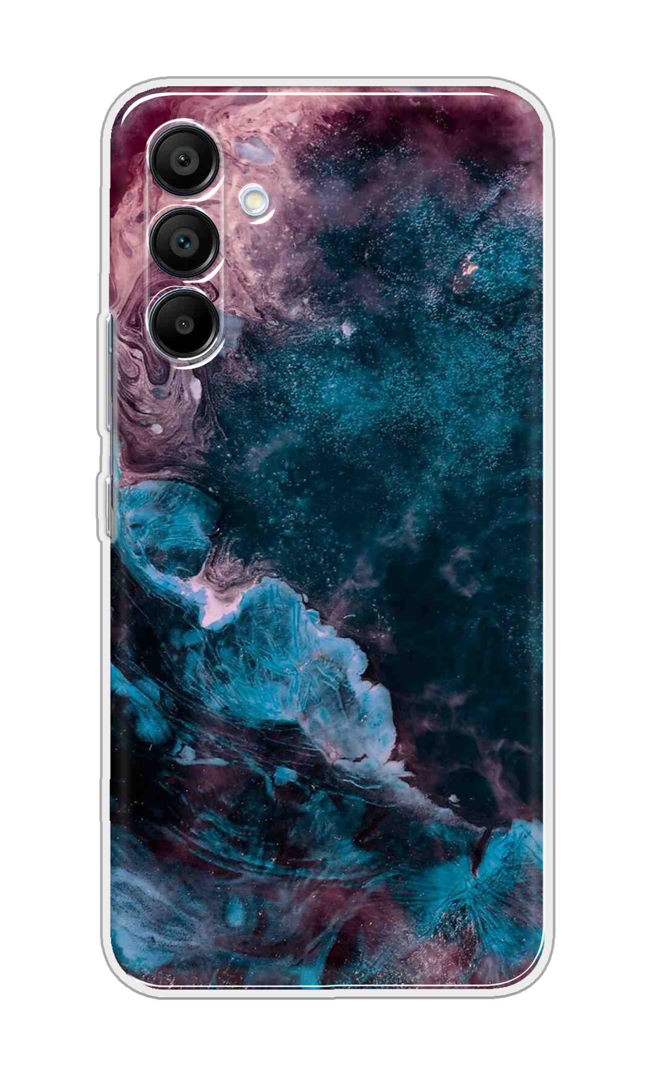Printed TPU Back Cover For Samsung Galaxy A26 5G - Night Sky deep Blue Pattern D13068