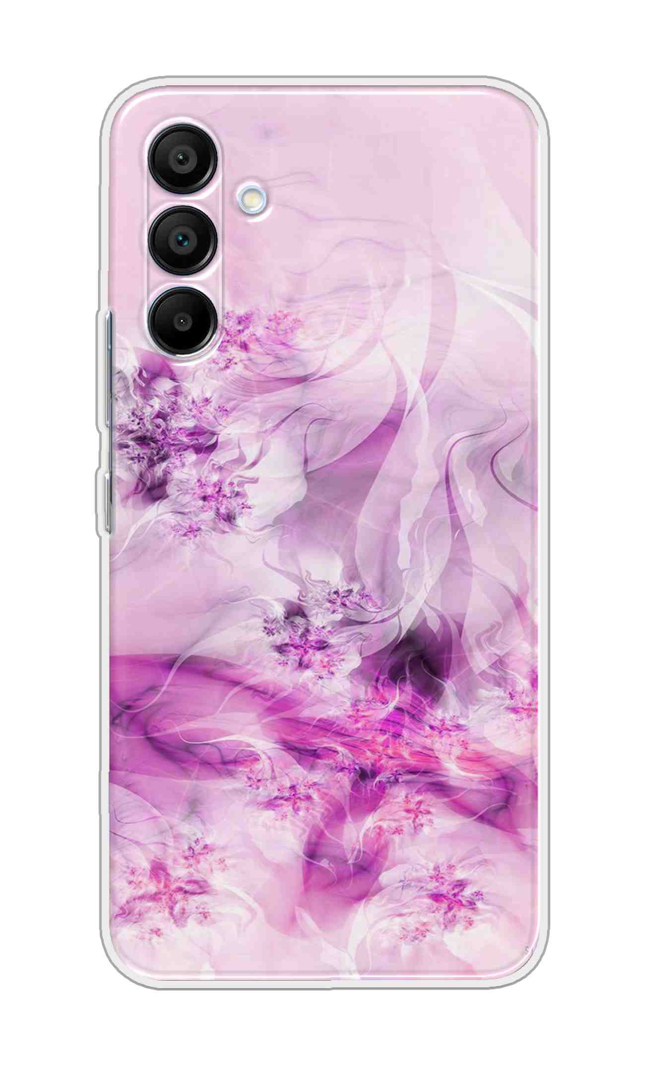 Printed TPU Back Cover For Samsung Galaxy A36 5G - Multicolor Beautiful Purple Abstract D13599