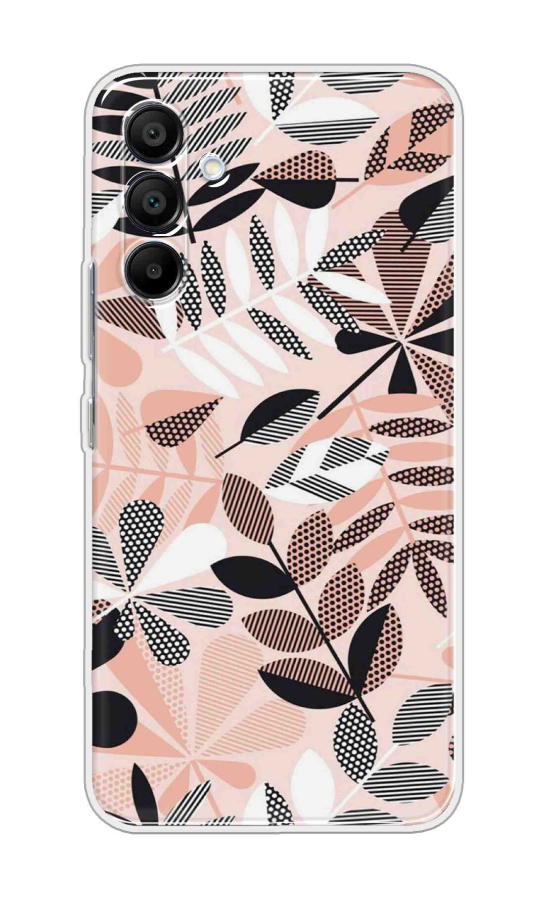 Printed TPU Back Cover For Samsung Galaxy M16 5G - Light Colour Leaves Design D14000